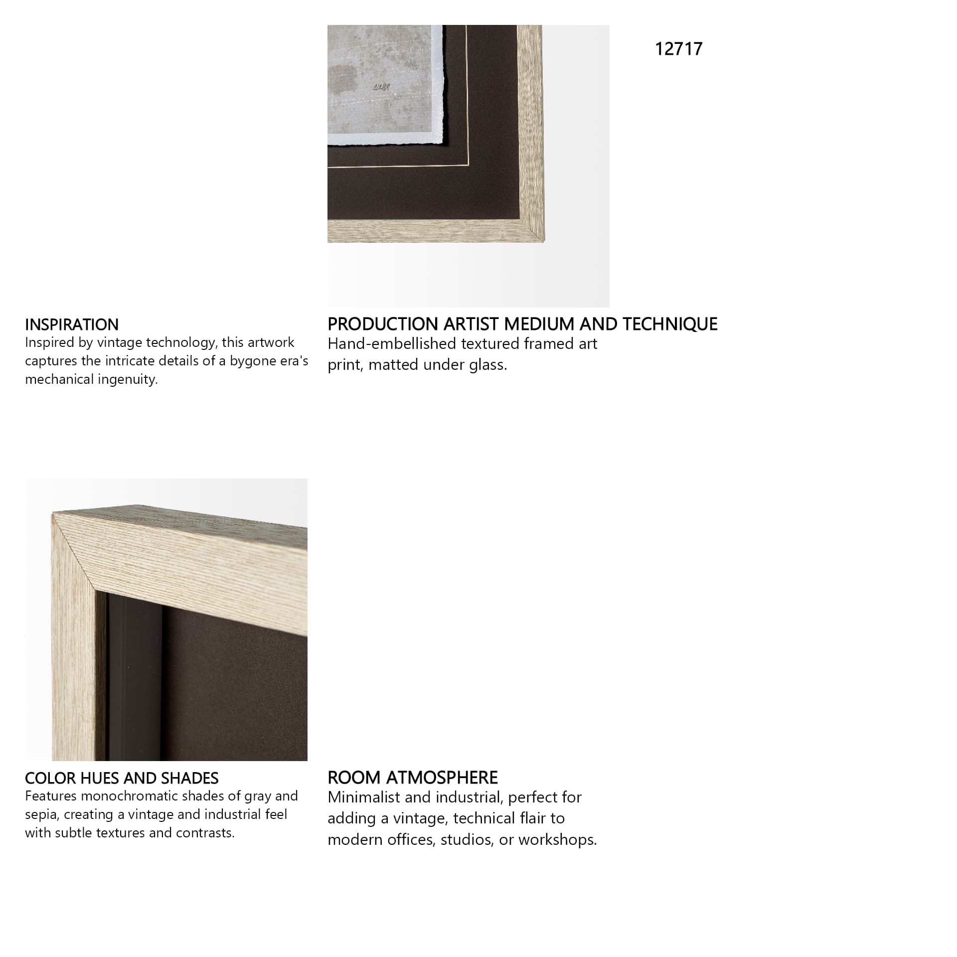Pacemaker Bronze II by Alarm a Hand Embellished Textured Framed Art Print Matted under Glass — in a styled room