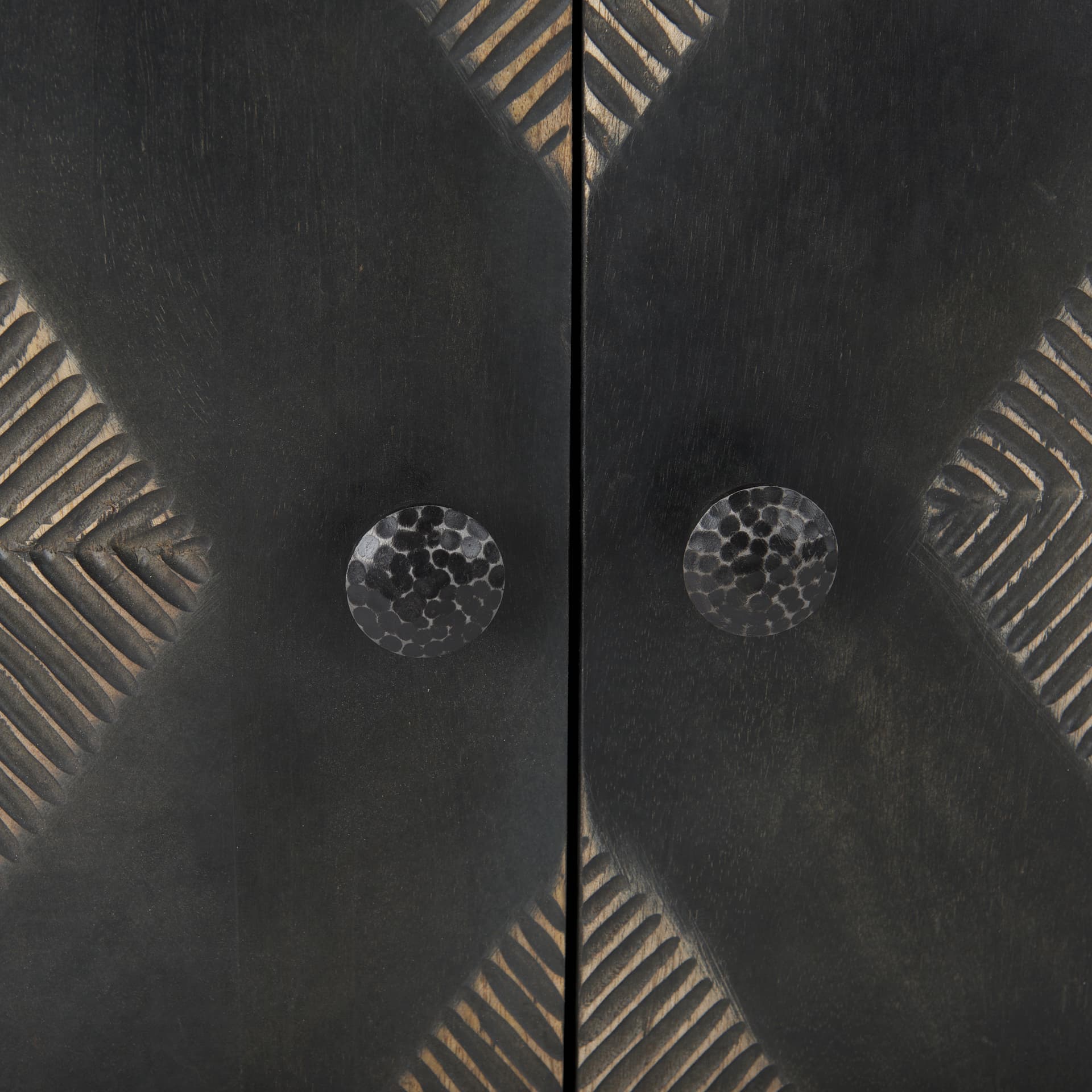 Hogarth 36.0L x 16.0W x 34.0H 2 Door Dark Accent Cabinet — product photograph