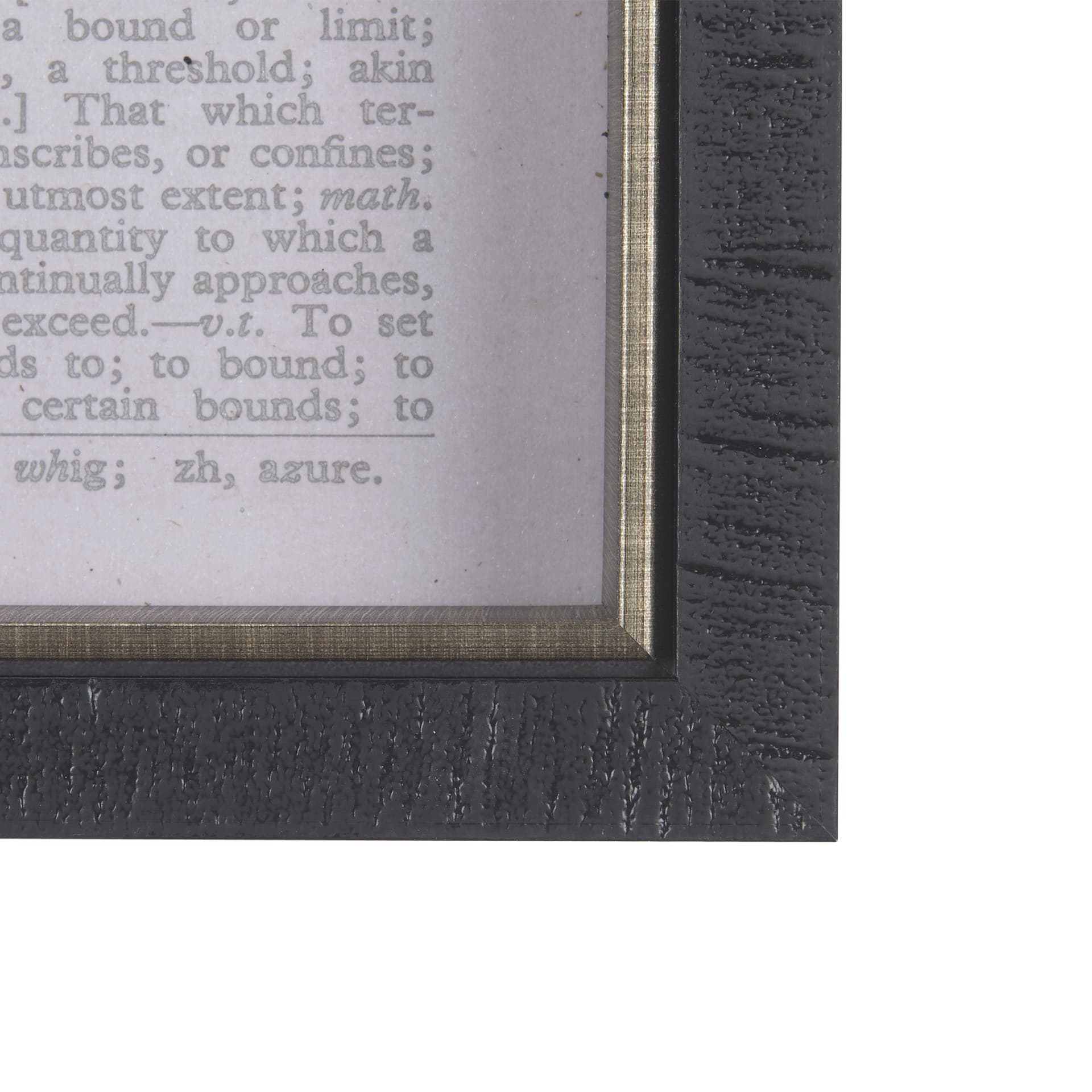 Vintage Page I by Mercana Studio a Hand Embellished Textured Framed Art Print — product photograph