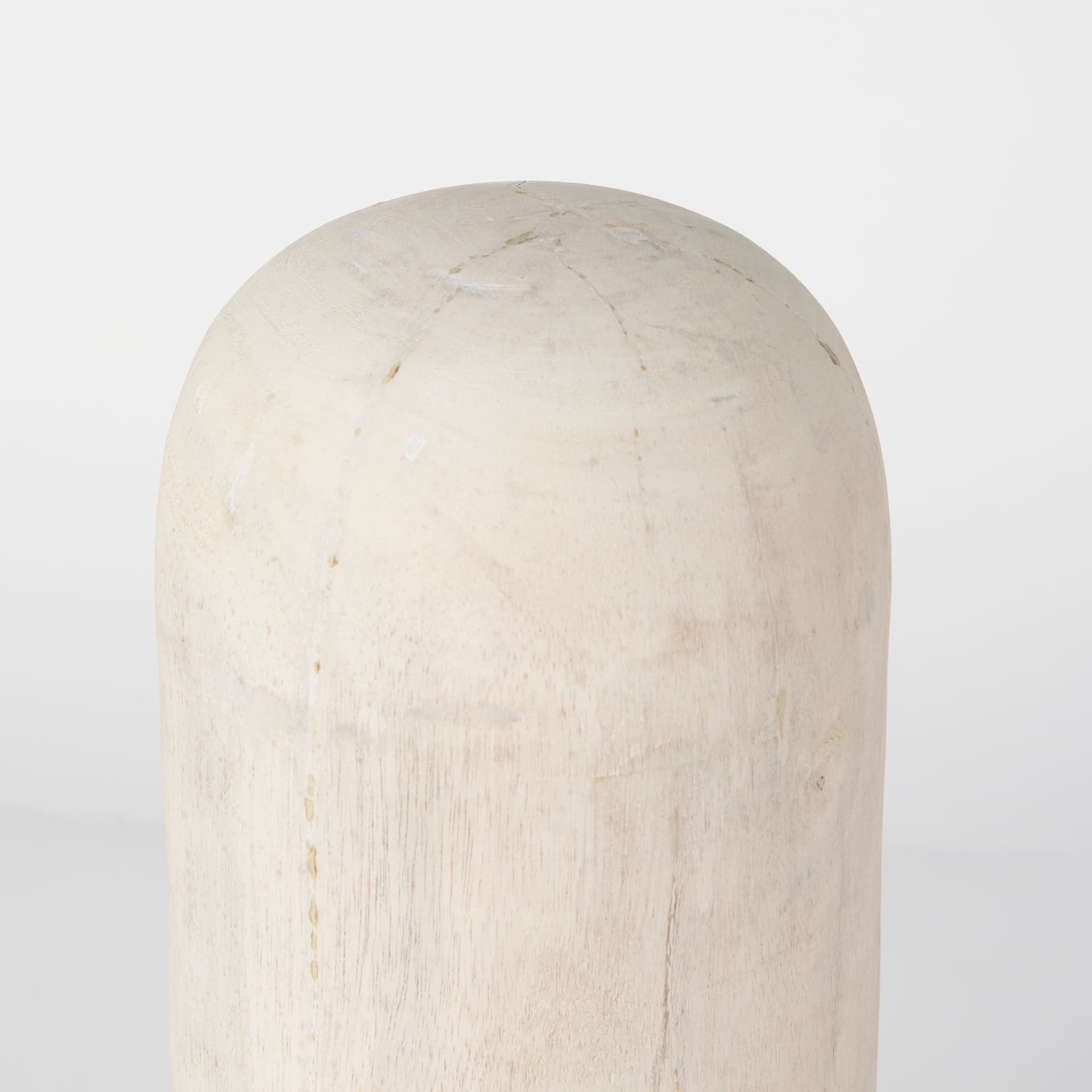 Knox Tall White-Wash Wood Decorative Object — product photograph