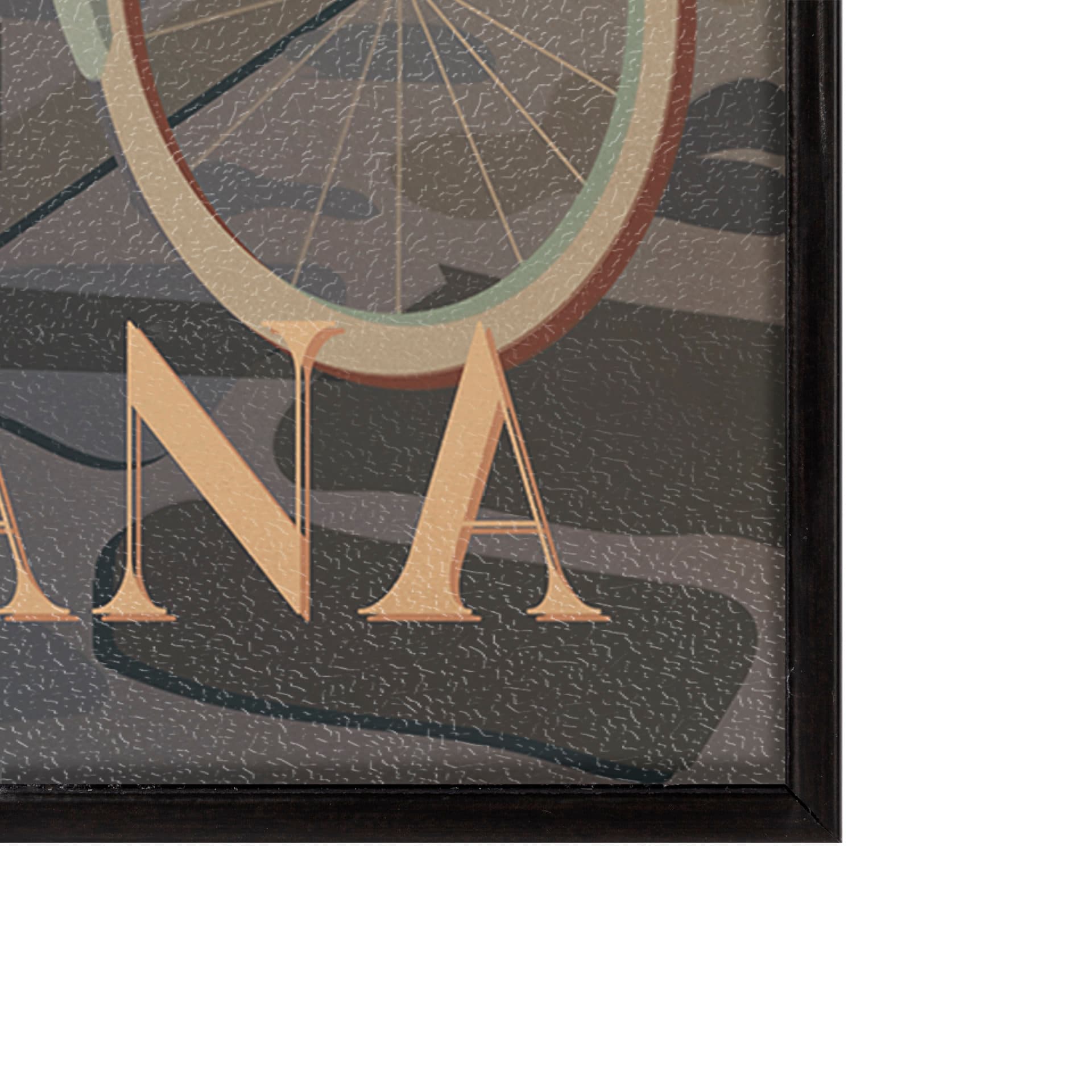 Louisiana Go USA (SM) by Mercana Studio a Hand Embellished Decograph Framed Art Print — product photograph