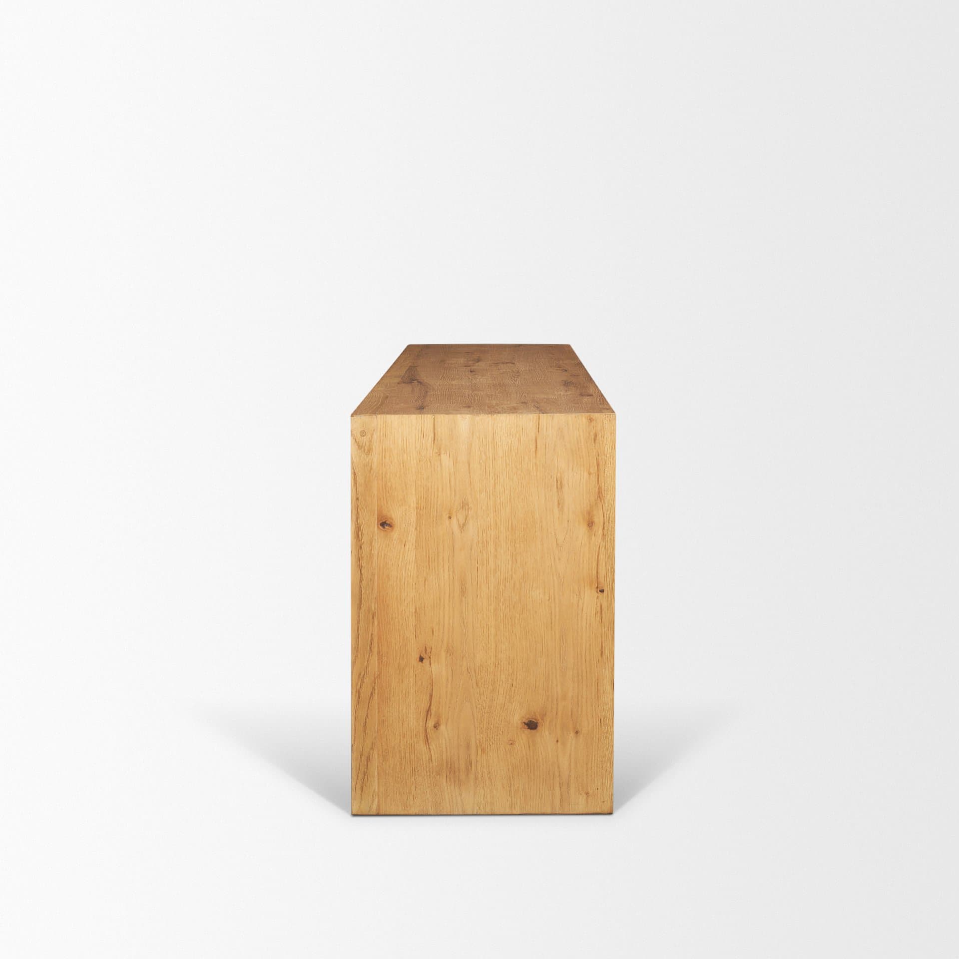 Belford 72" Light Brown Oak Wood Console Table — product photograph
