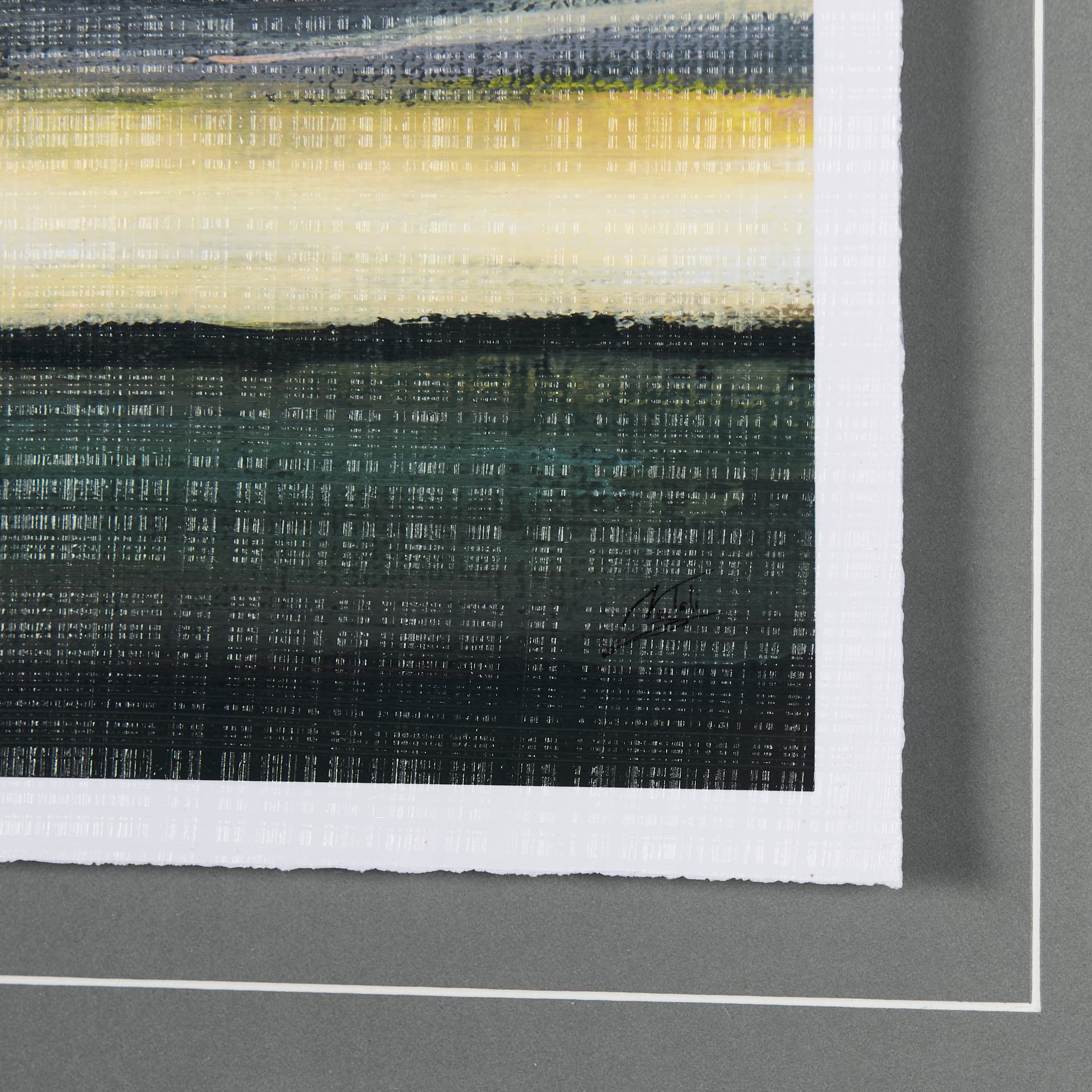 Stormy Skys I by Mercana Studio a Hand Embellished Textured Framed Art Print Matted under Glass — product photograph