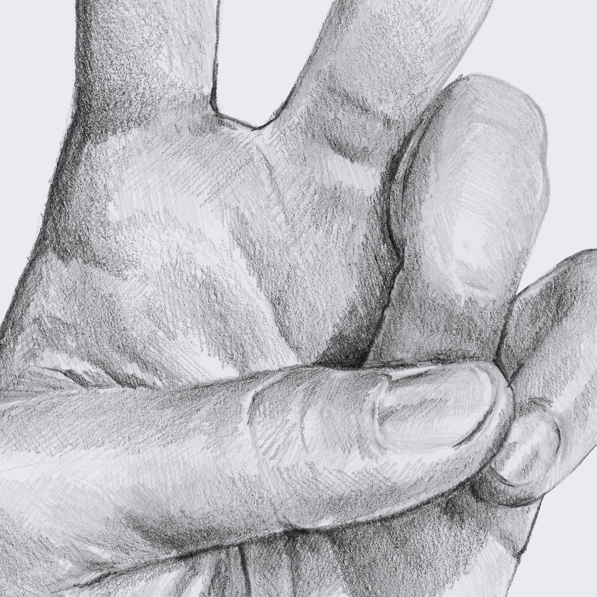 Hand Signs II by Jennifer Paxton Parker a Framed Art Print Matted under Glass — product photograph