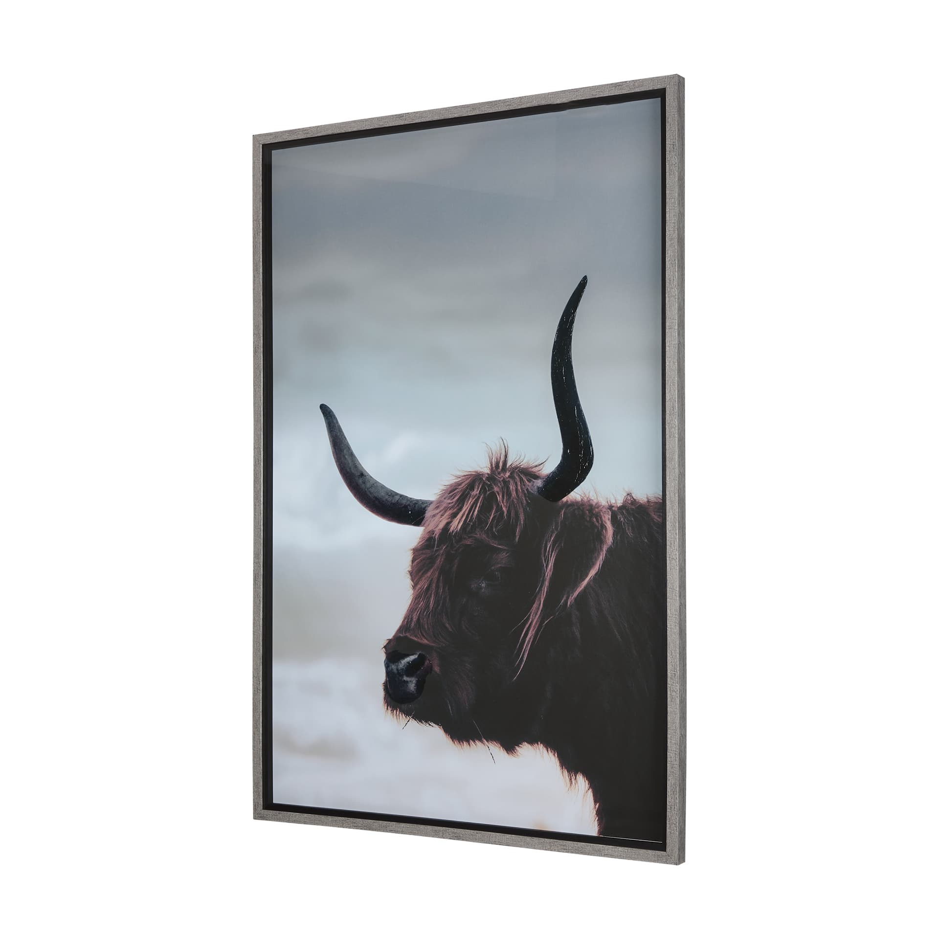 Stark Still-Gaze by Mercana Studio a Hand Embellished Textured Framed Photo Art Print Matted under G — product photograph
