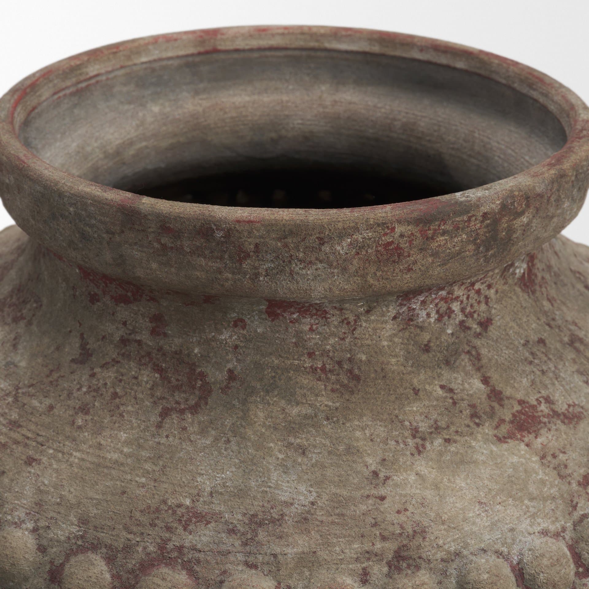 Mattone 24.4H Rustic Weathered Terracotta Floor Vase — product photograph