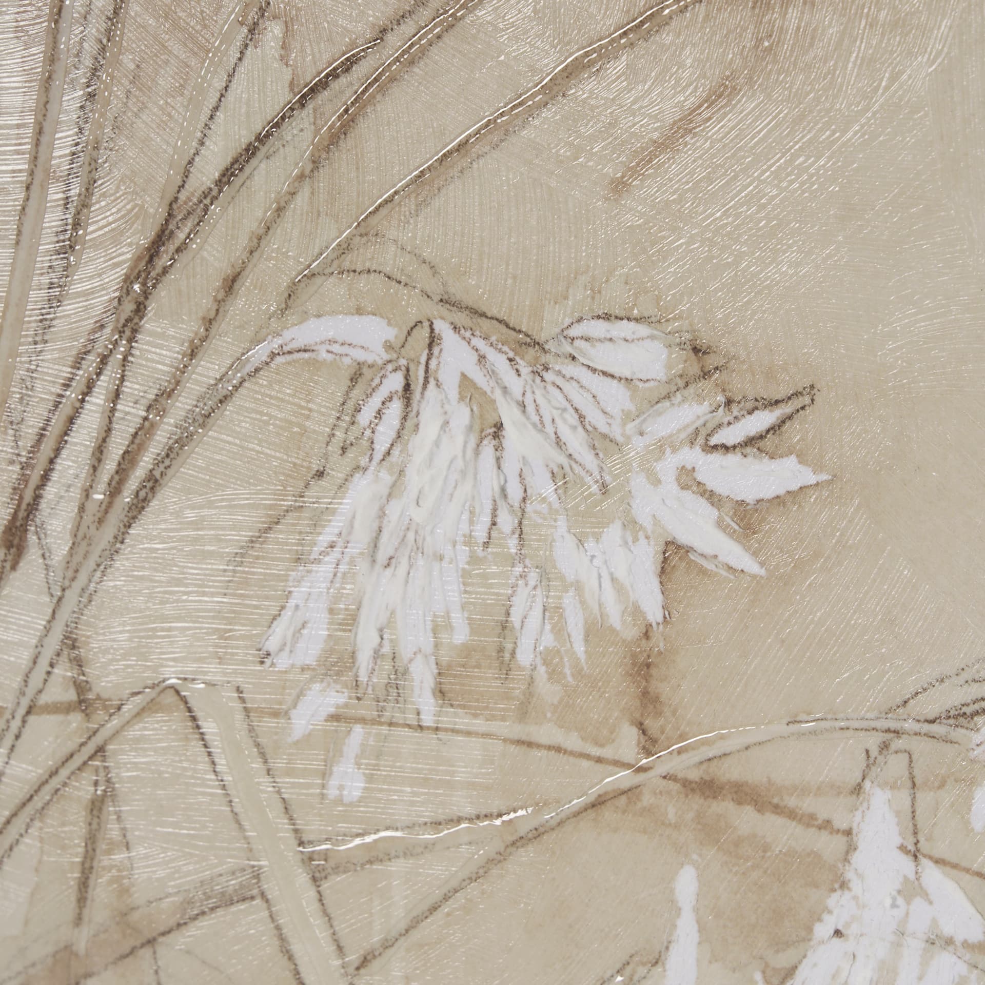 Wildflower II by Mercana Studio a Hand Embellished Textured Framed Art Print Matted under Glass — product photograph