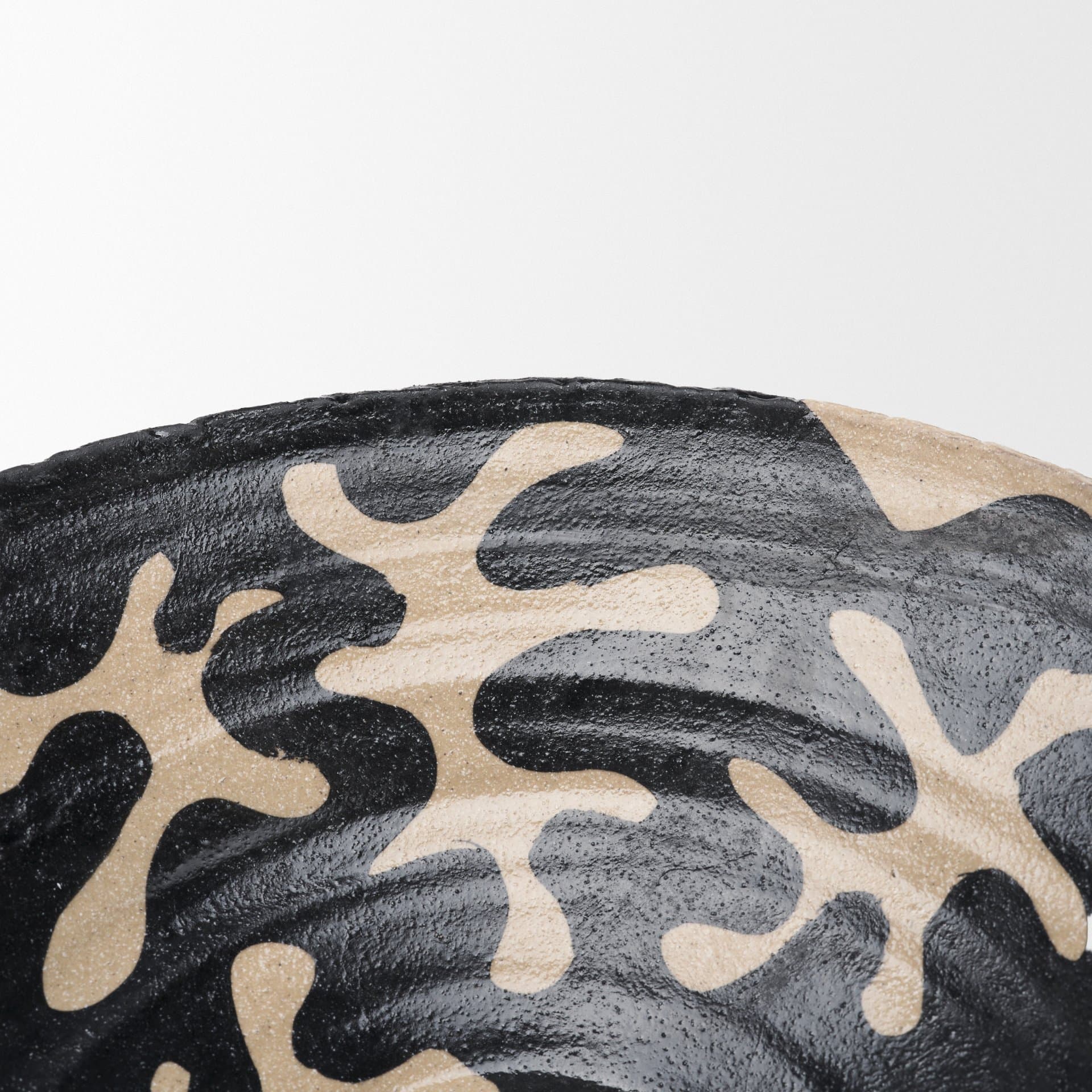 Bosma Black and Cream Ceramic Decorative Bowl — product photograph