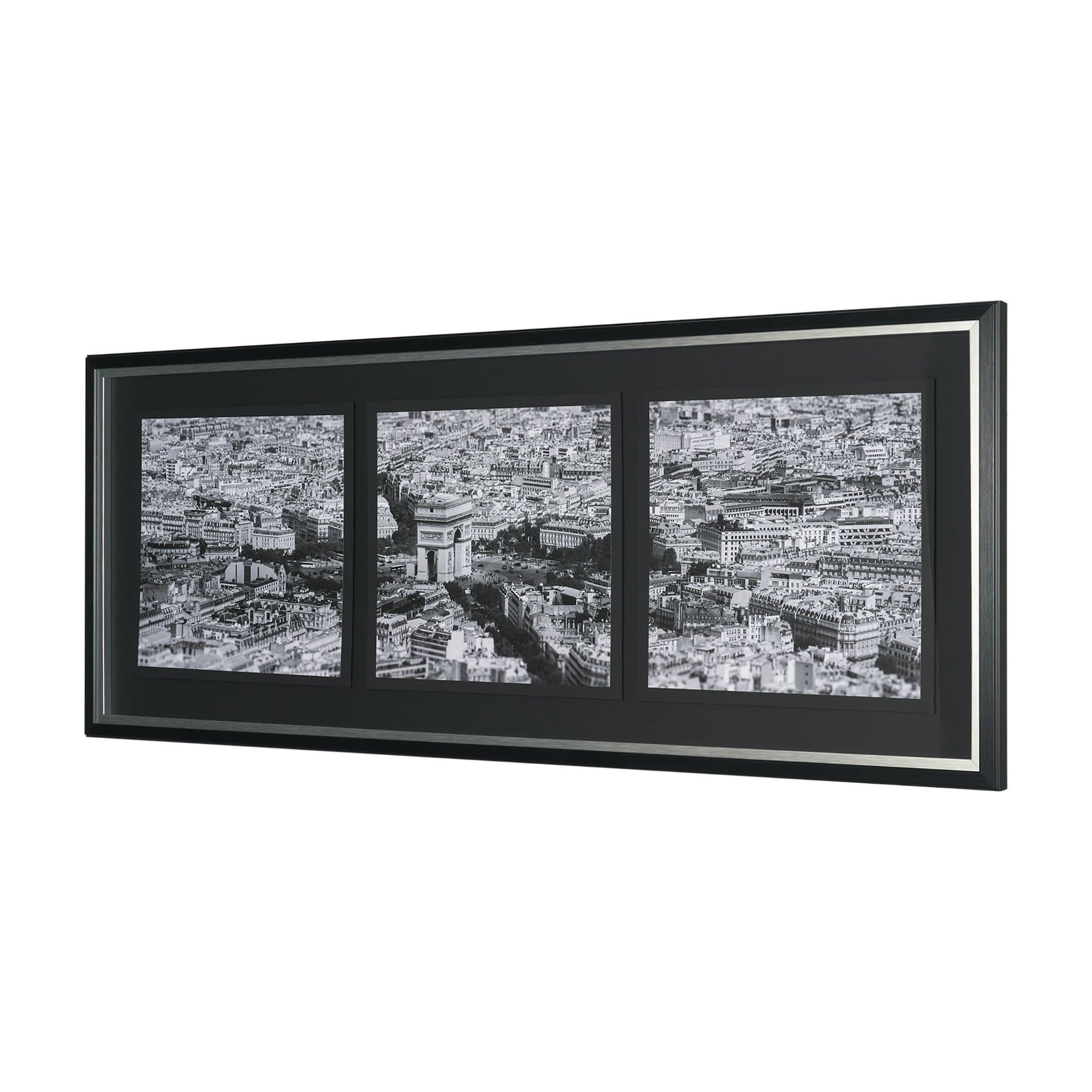 Arc de Triomphe- by Richard Silver Textured Framed Art Print Matted under Glass — product photograph