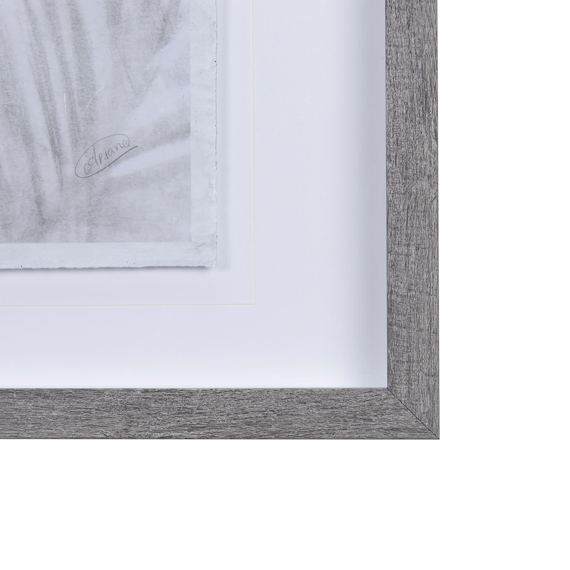 Shadows II by Mercana Studio a Hand Embellished Textured Framed Art Print Matted under Glass — product photograph