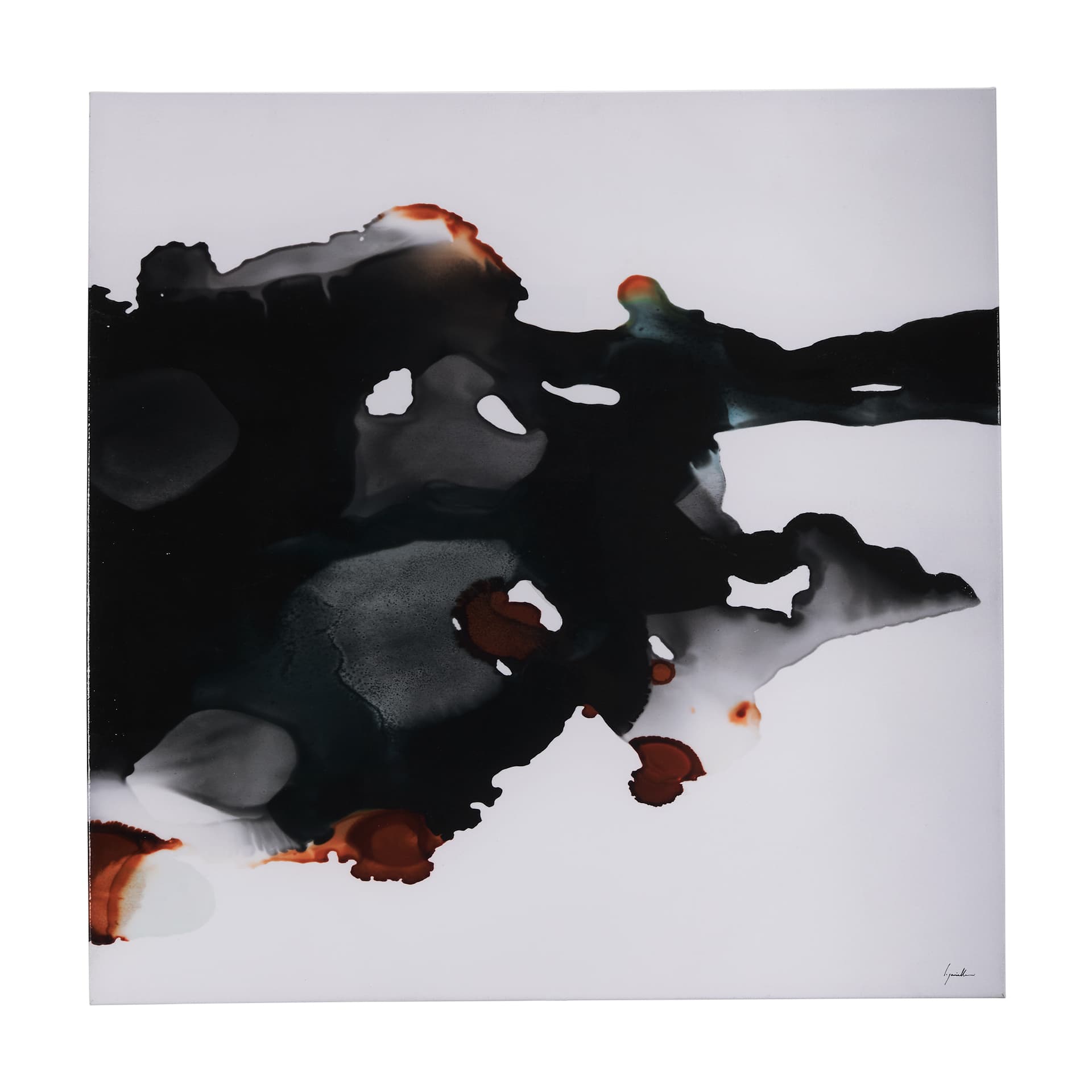 Shimmering Night III by Mercana Studio a Hand Embellished Textured Canvas — product photograph