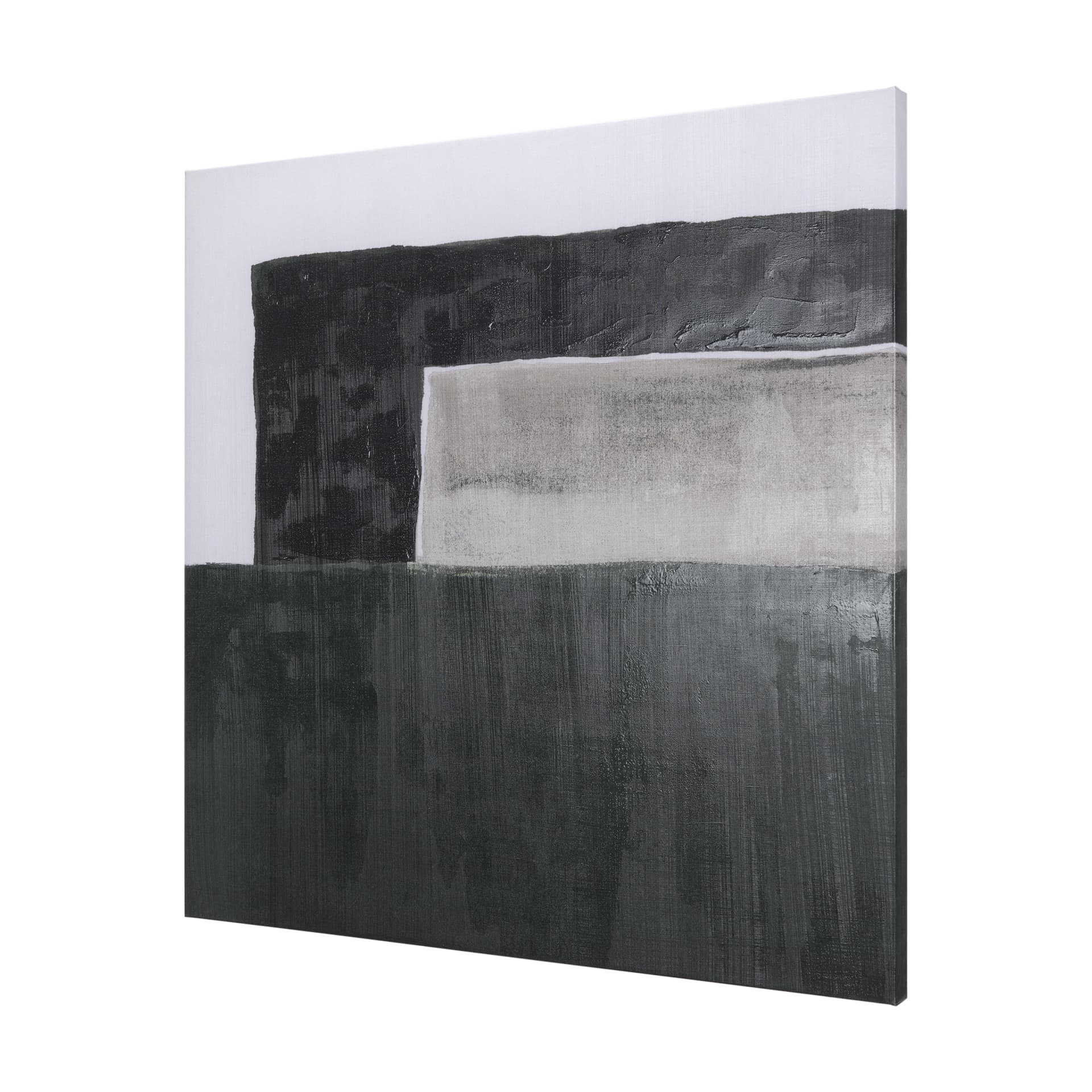 Block II by Mercana Studio a Hand Embellished Textured Canvas — product photograph