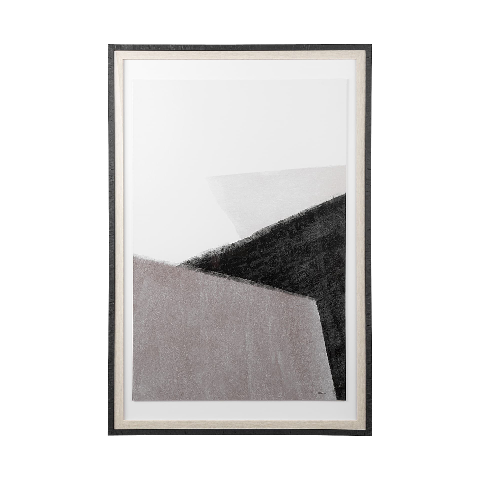 Pages II by Mercana Studio a Hand Embelished Textured Framed Art Print Matted under Glass — product photograph