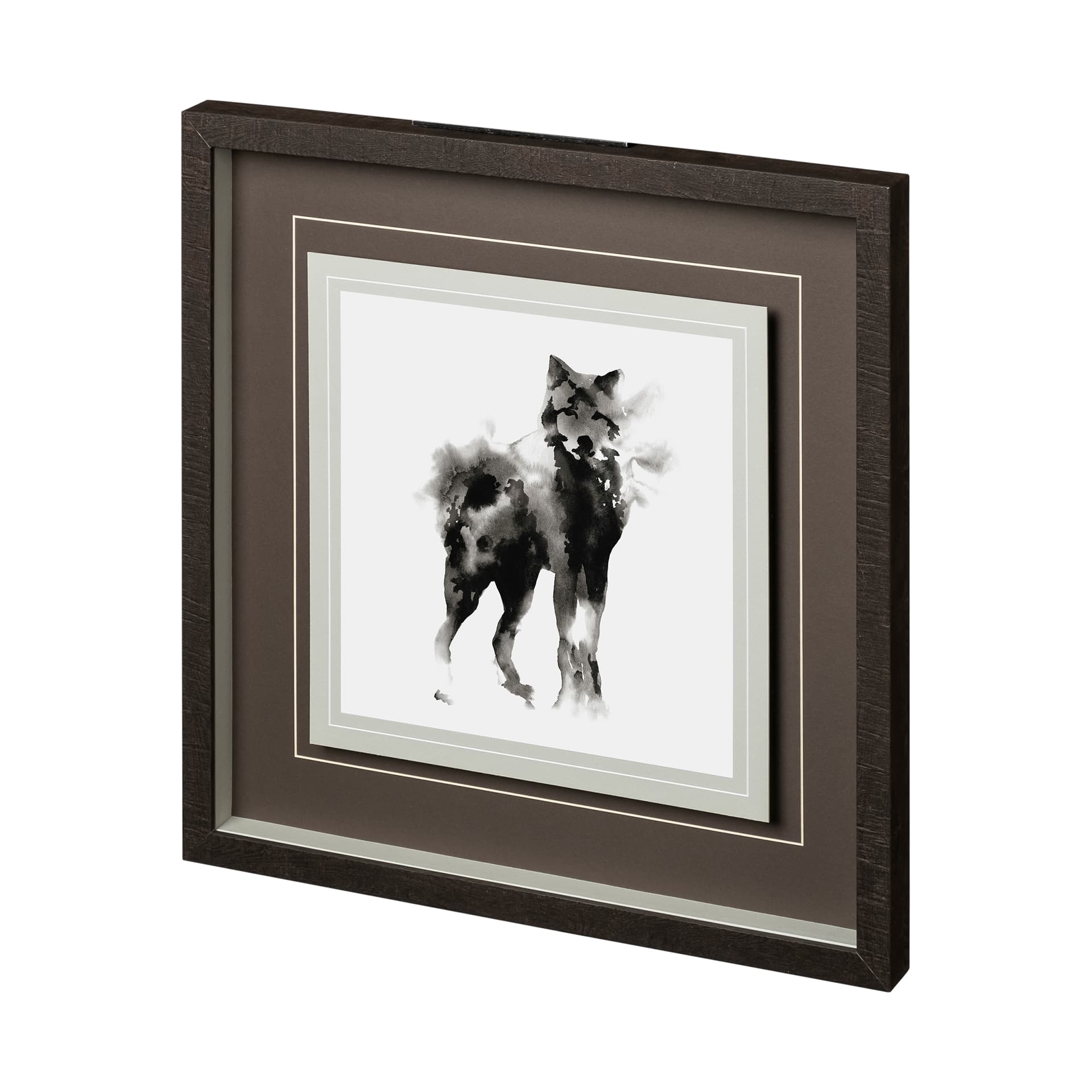 Nilgiri by Kristine Hegre a Hand Embellished Textured Framed Art Print Matted under Glass — product photograph