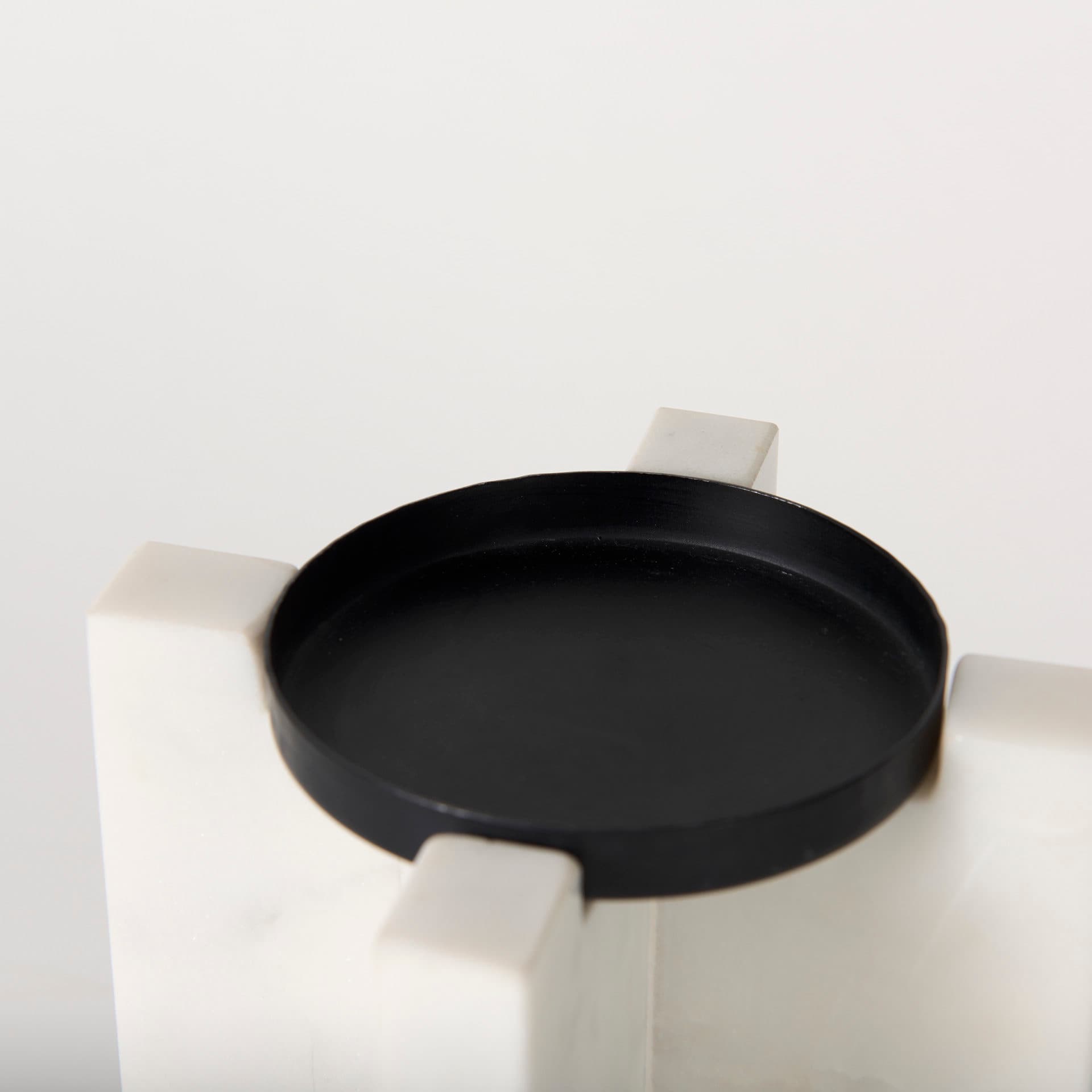 Sophia 5.5"L x 3.5"W x 8.0"H. Marble Candle Holder Medium — product photograph