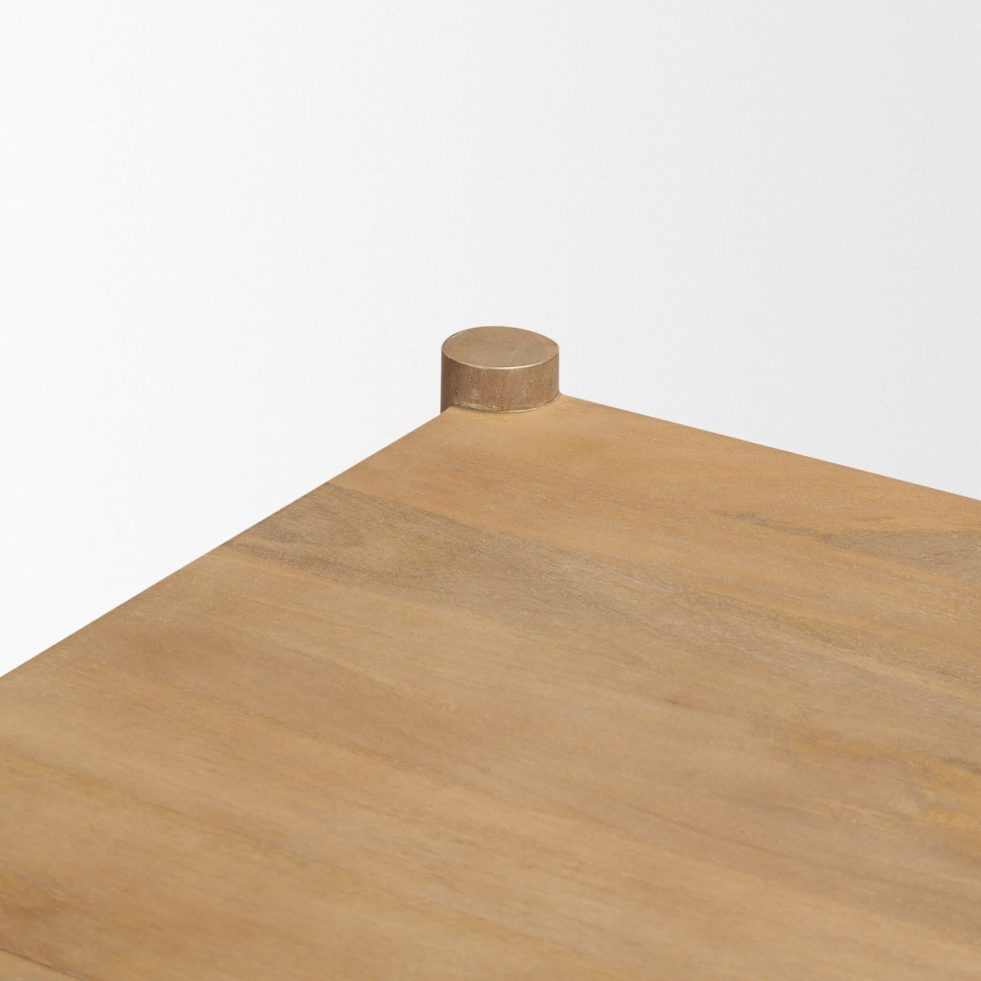 Phil Light Brown Wood 2 Drawer Nightstand — product photograph