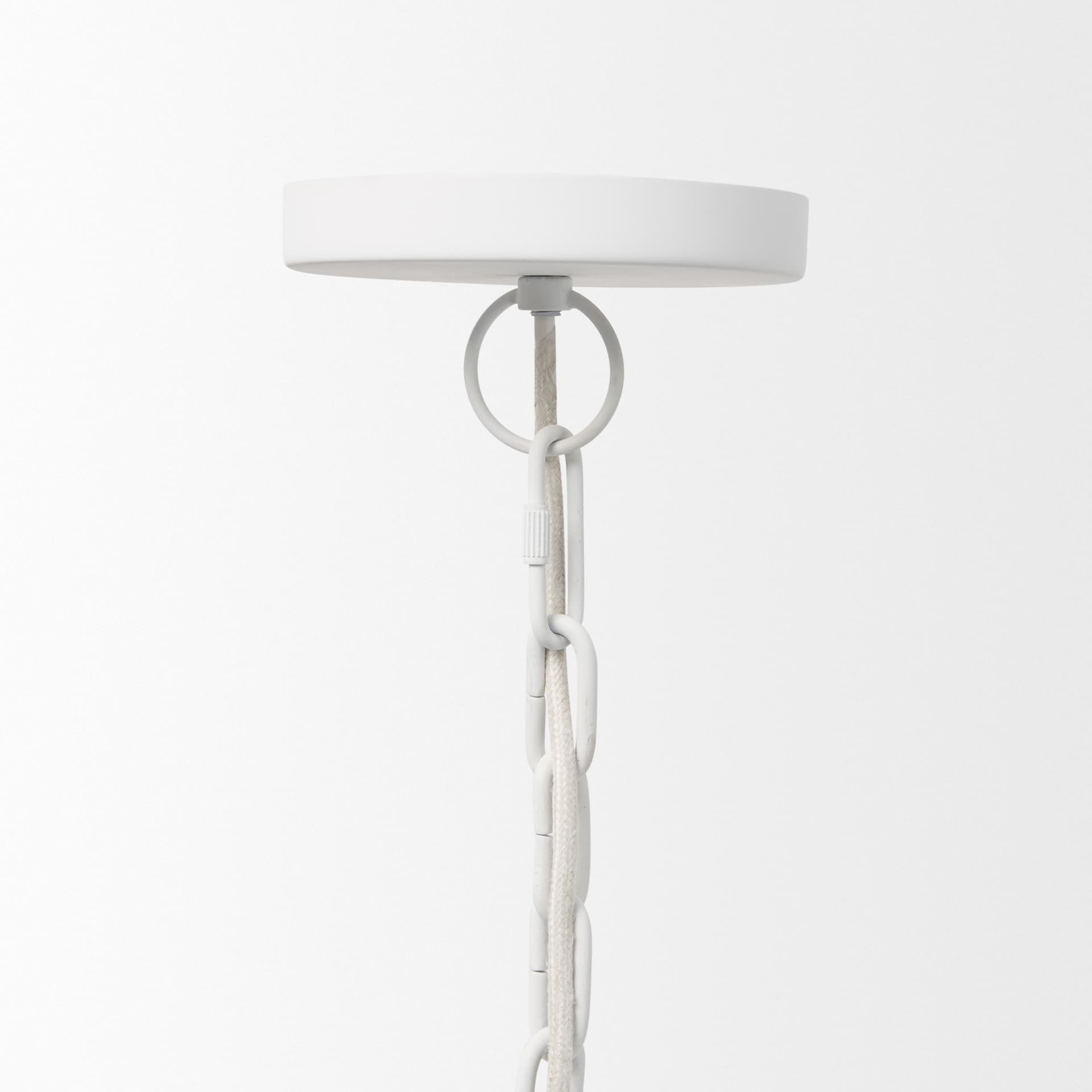 Doma 36" Round White Dome Pendant Light — product photograph