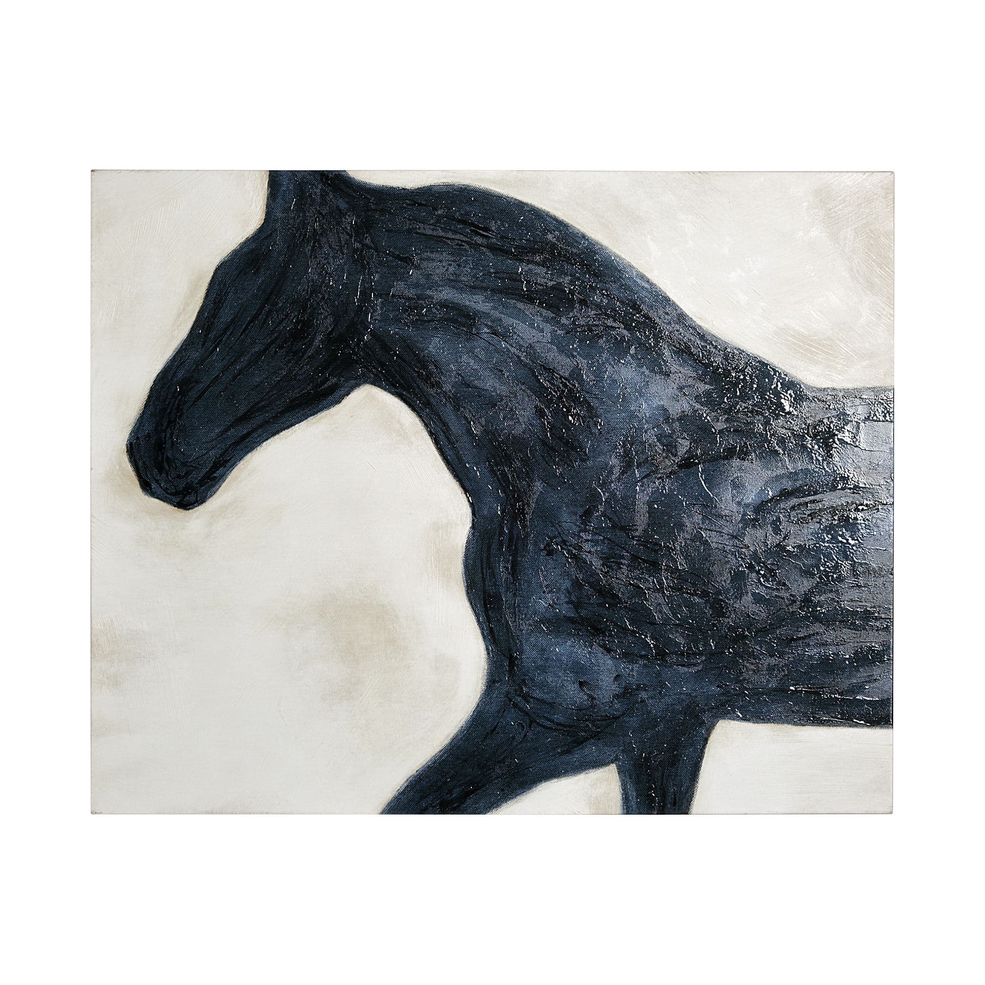 Equestrian Beauties - Halt by Kristine Hegre a Hand Embellished Textured Canvas — product photograph