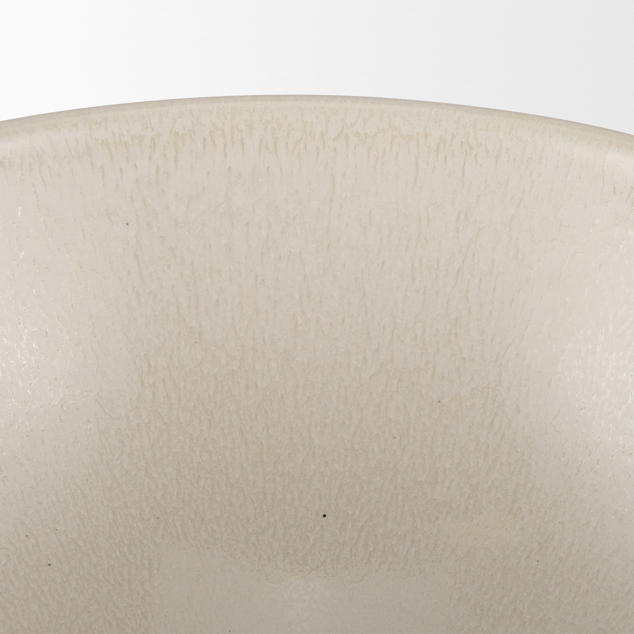 Tyren Cream Glazed Decorative Round Ceramic Bowl — product photograph