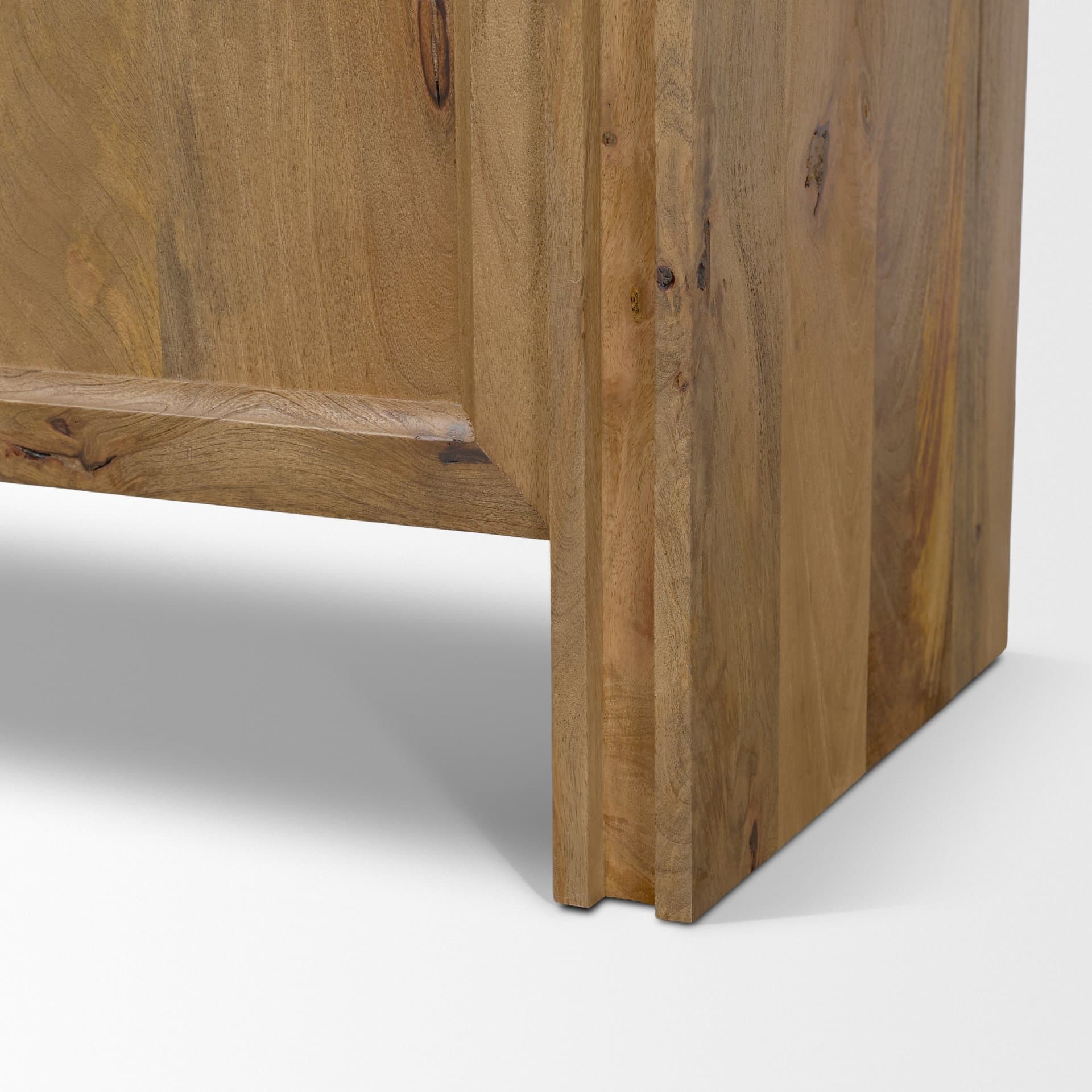 Notts Brown Wood 2-Door Accent Cabinet — product photograph