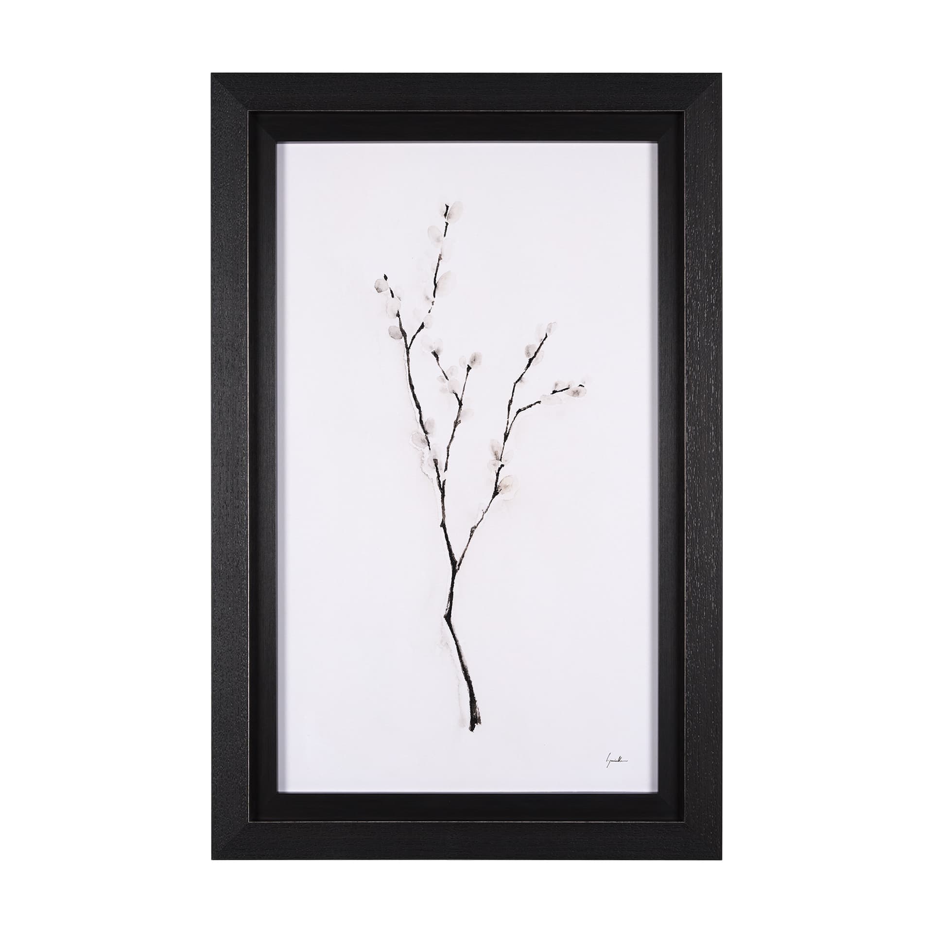 Snow Greetings I by Mercana Studio a Hand Embellished Textured Framed Art Print — product photograph