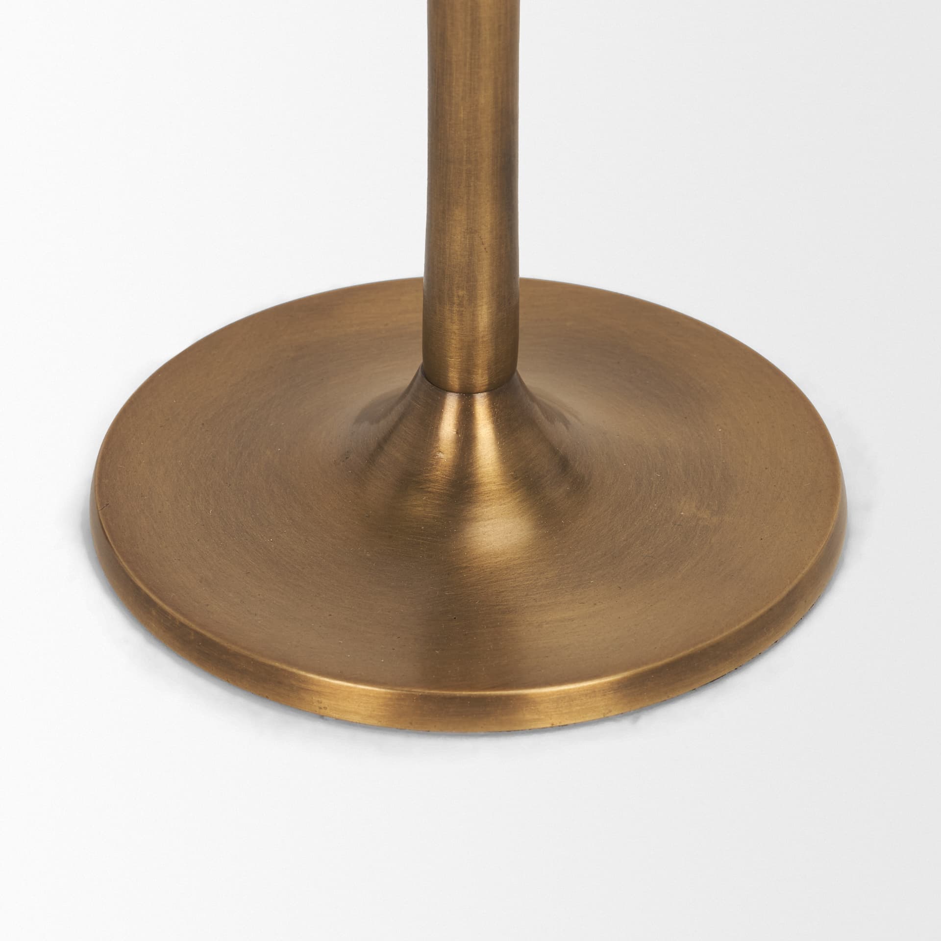 Chantria Large Solid Natural Brass Adjustable Taper Candle Holder — product photograph