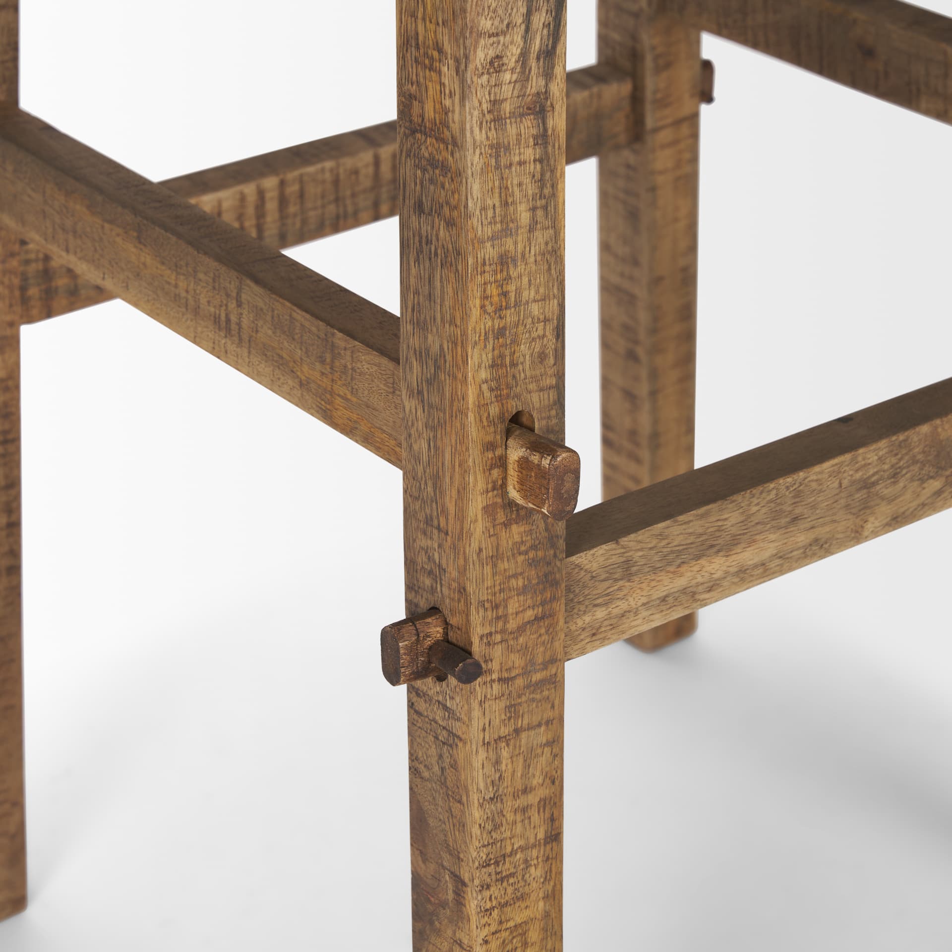 Rosie Large Brown Wood End Table — product photograph