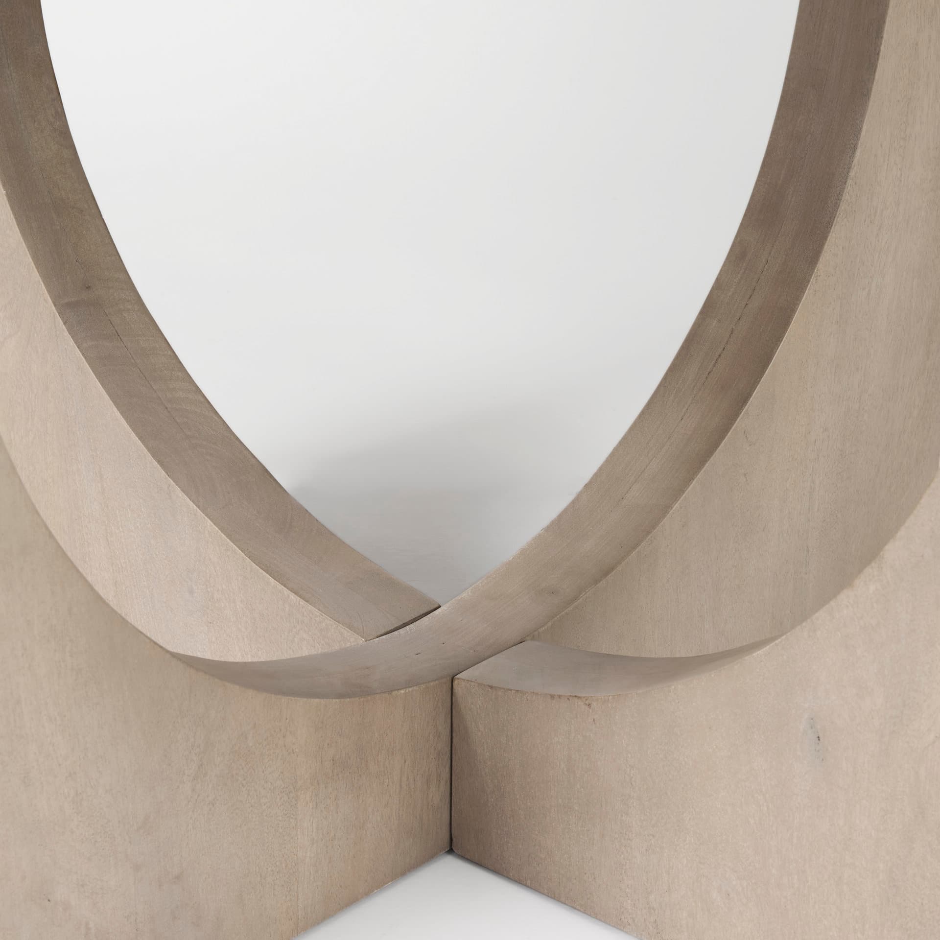 Liesl 54" Round Pedestal Dining Table | Modern | Gray Wood | Seats 6 — product photograph