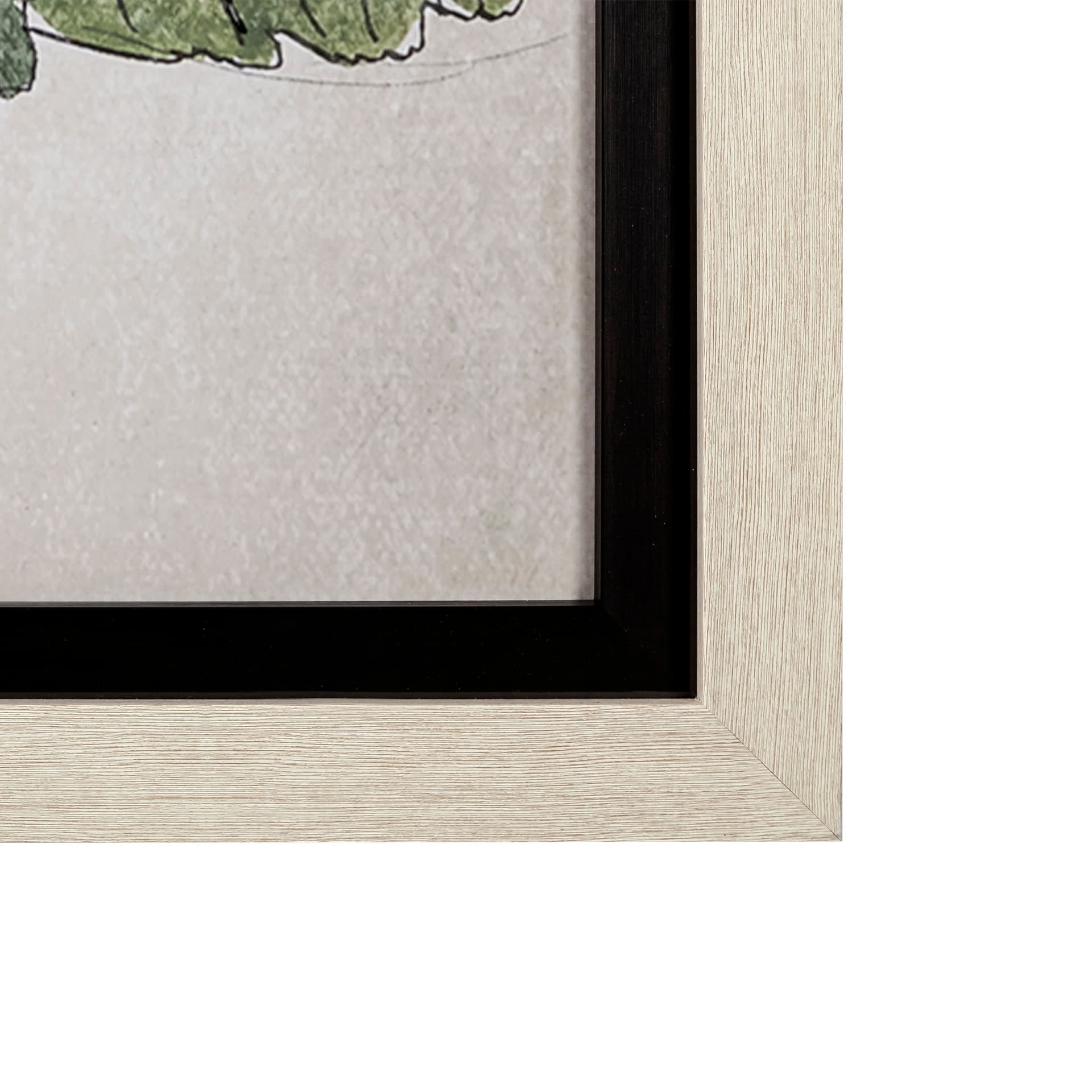 Bald Akvarellmalning by John Bauer a Hand Embellished Textured Framed Art Print Matted under Glass — product photograph