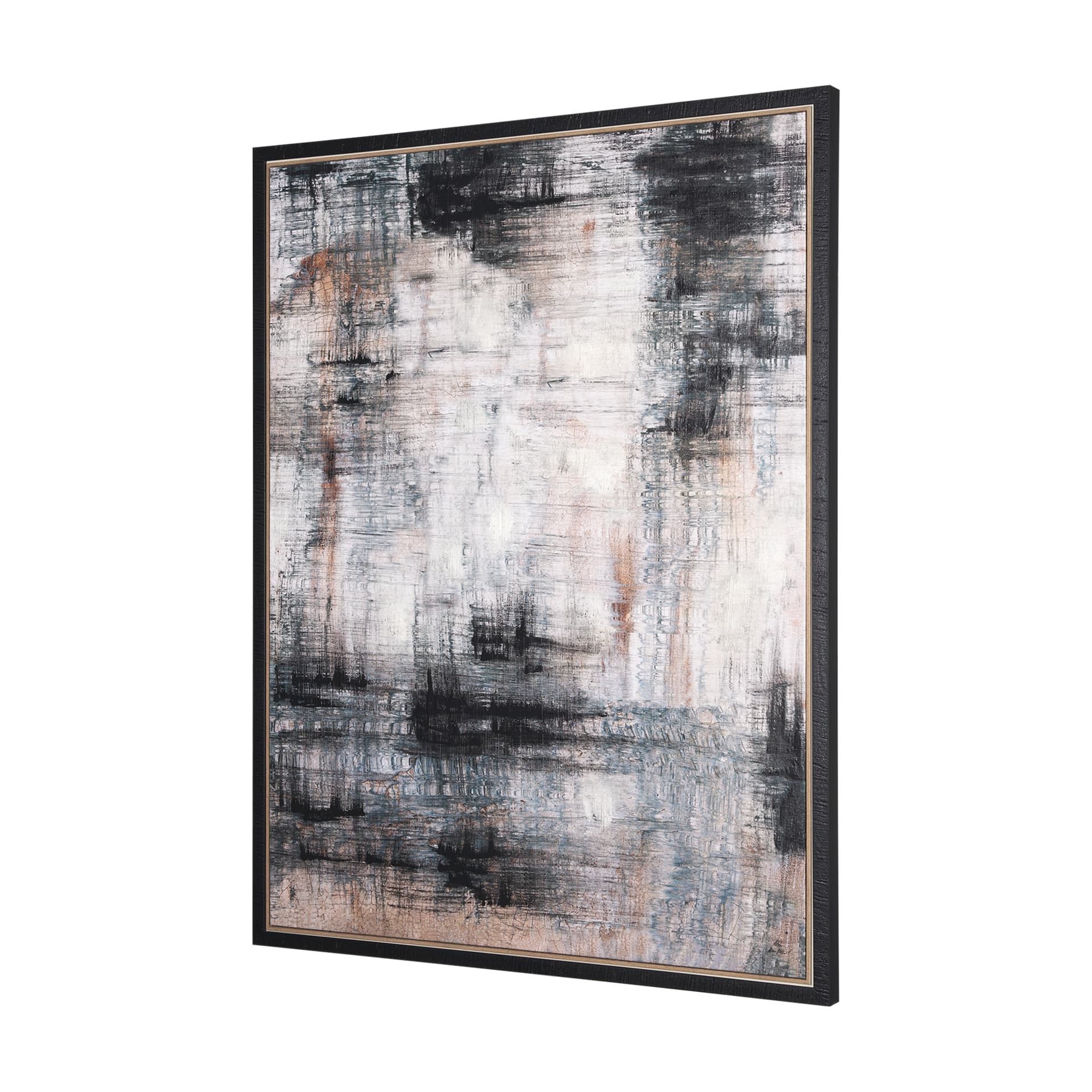 Merge Framed Canvas by Morgan McLaren a Hand Embellished Textured Framed Canvas — product photograph