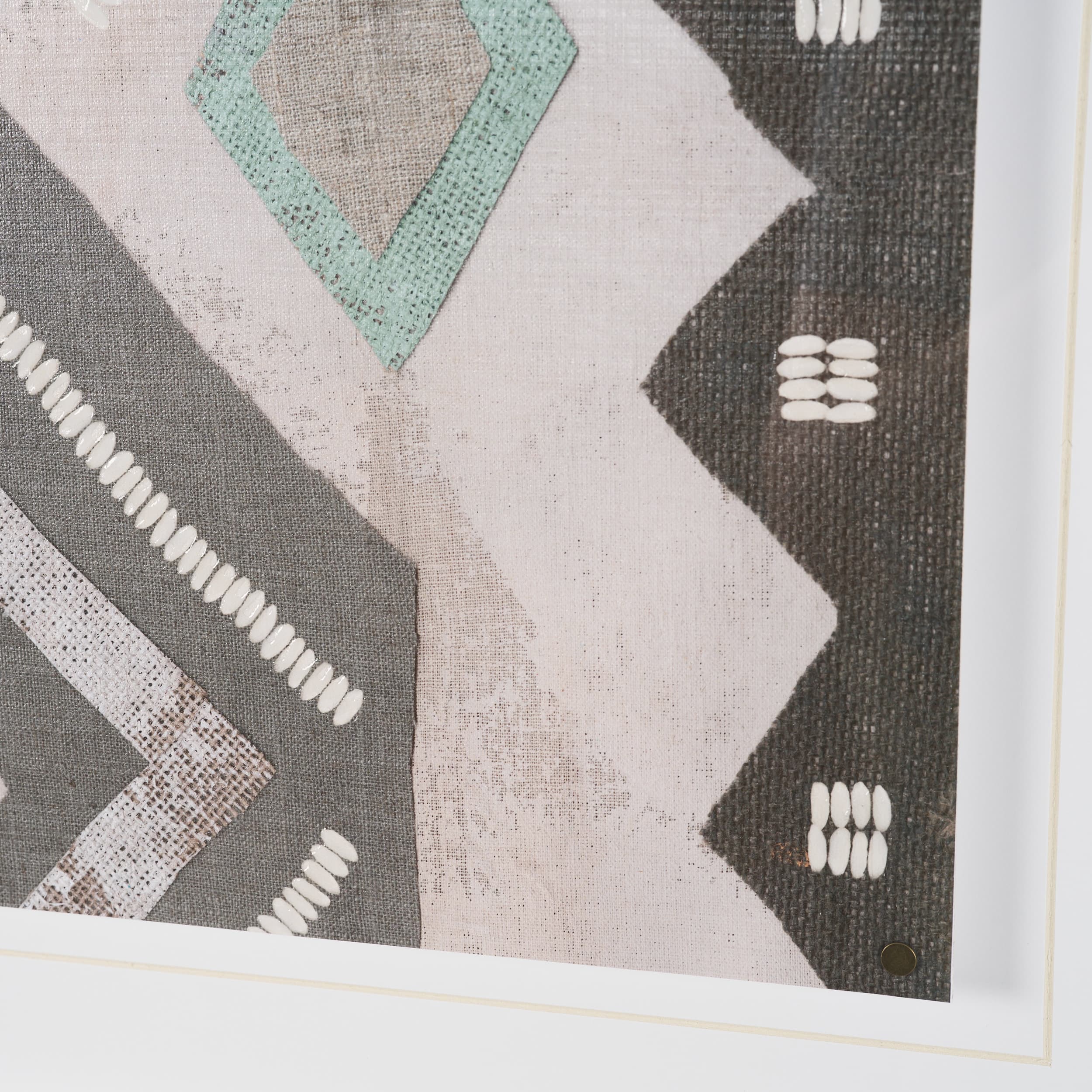 Fabric Fantasia - Mishale by Maja Gunnarsdottir Textured Framed Artwork Matted under Glass — product photograph
