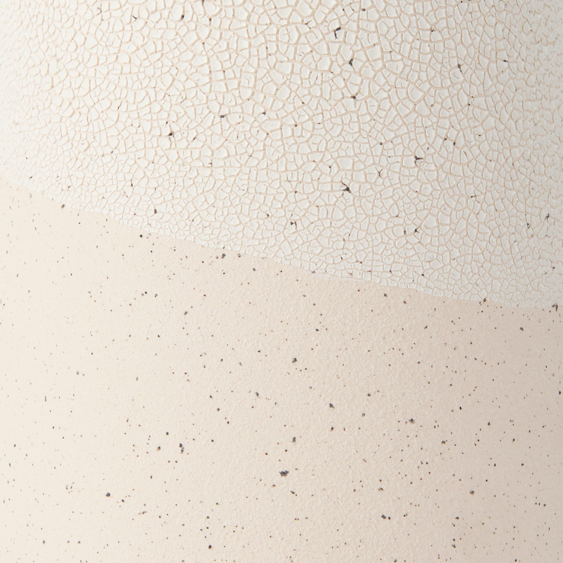 Salar 5.9L x 5.9W x 14.0H Cream Conical Crackled Ceramic Vase — product photograph