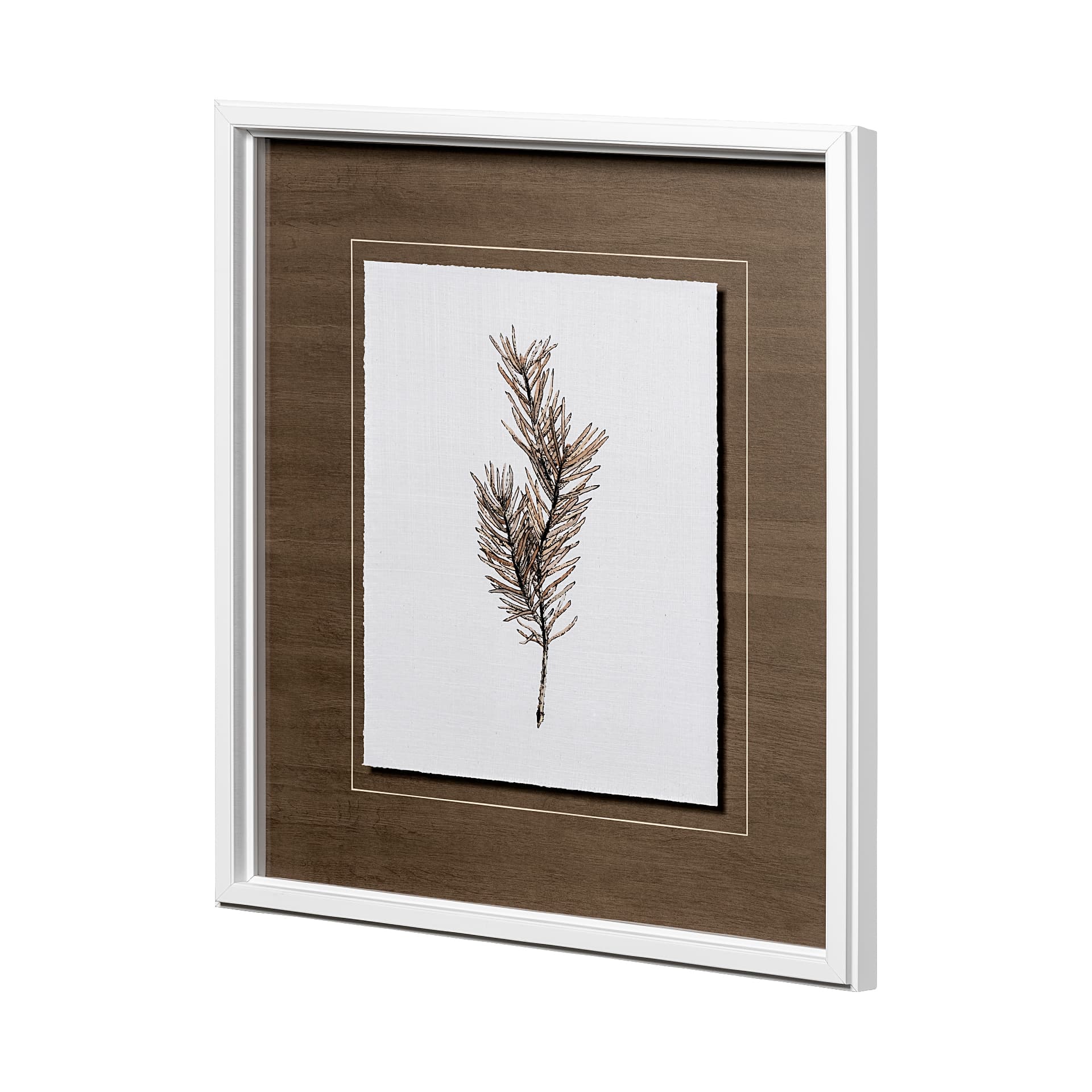 Unknown by Marie a Hand Embellished Textured Framed Art Print Matted under Glass — product photograph