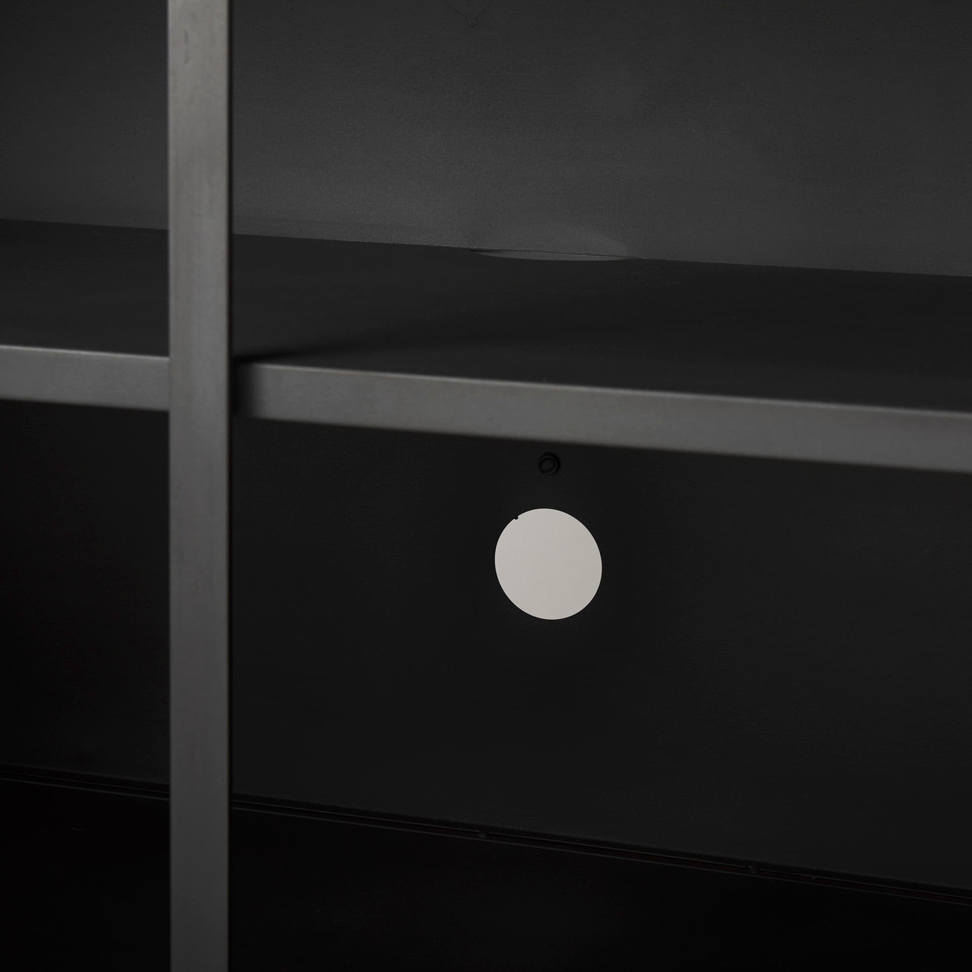 Roxdale 82.0L x 18.0W x 29.0H Acid Wash Metal Sideboard — product photograph
