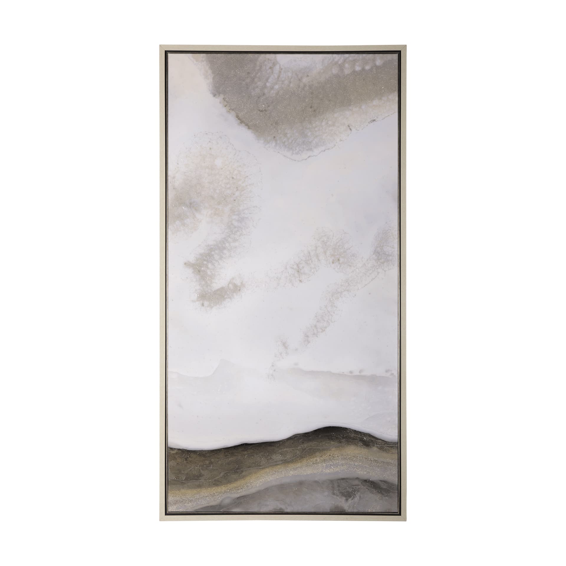 Sandy Waves II by Mercana Studio a Hand Embellished Textured Framed Canvas — product photograph