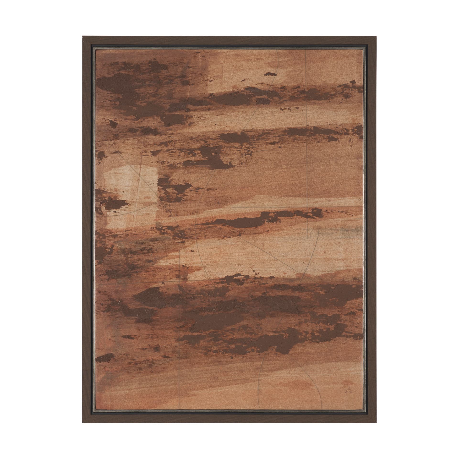 Ochre by Mercana Studio a Hand Embellished Textured Framed Canvas — product photograph
