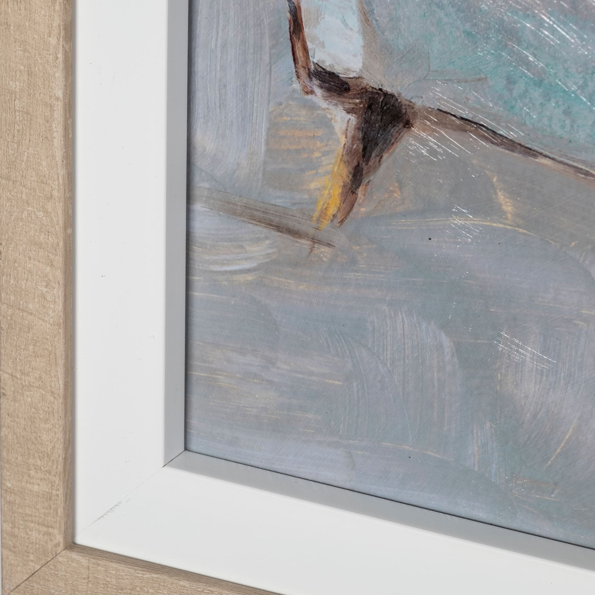 Moo-ving In IV by Ethan Harper a Hand Embellished Textured Framed Art Print Matted under Glass — product photograph
