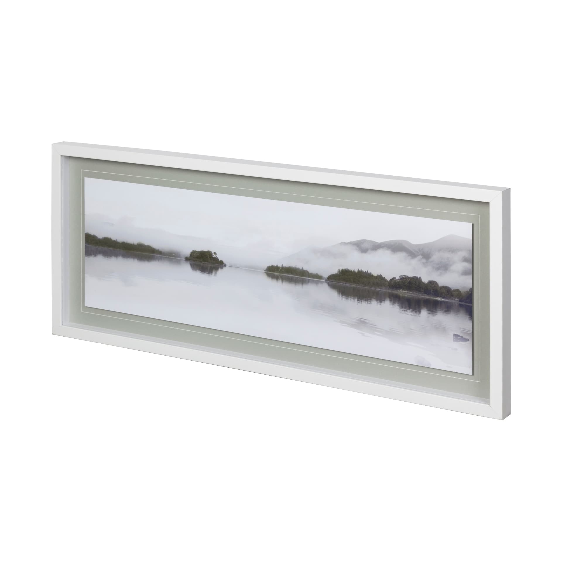 Lakeside Reflections-Fade by John Harper Hand Embellished Framed Art Photo Matted under Glass — product photograph