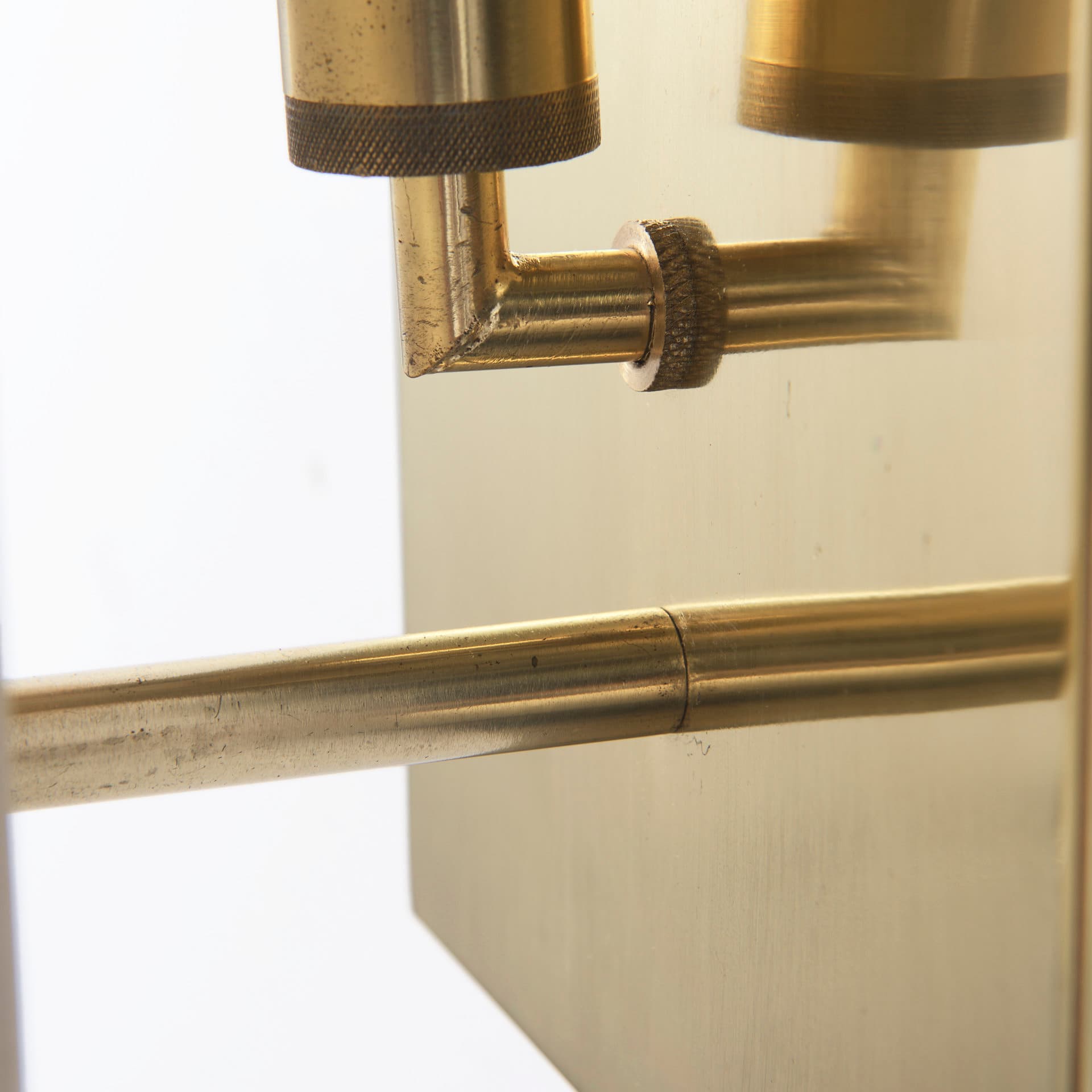 Stein 5L x 6W Gold W/ White Marble Shade Wall Sconce — product photograph