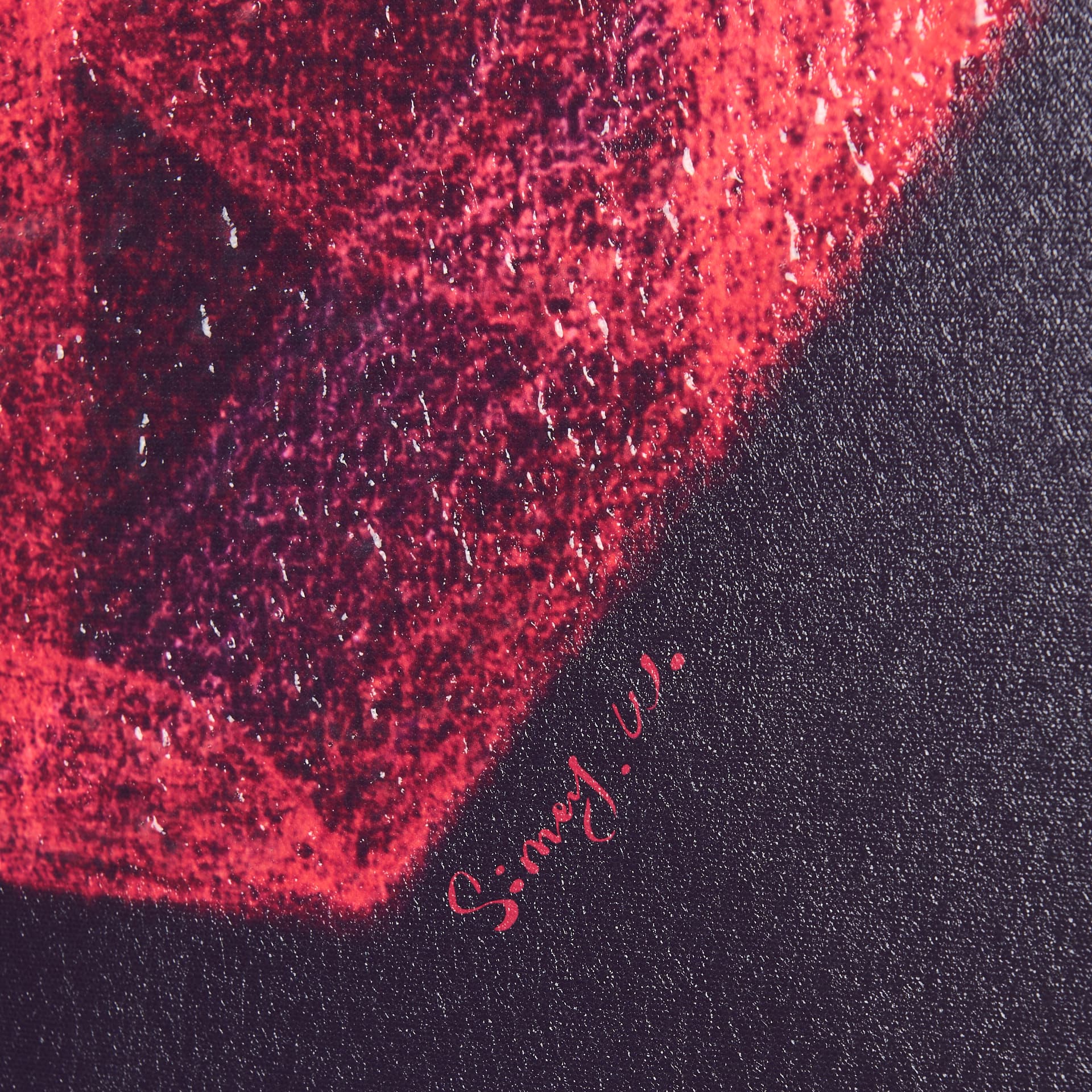 Numbers IX by Mercana Studio a Hand Embellished Textured Canvas — product photograph
