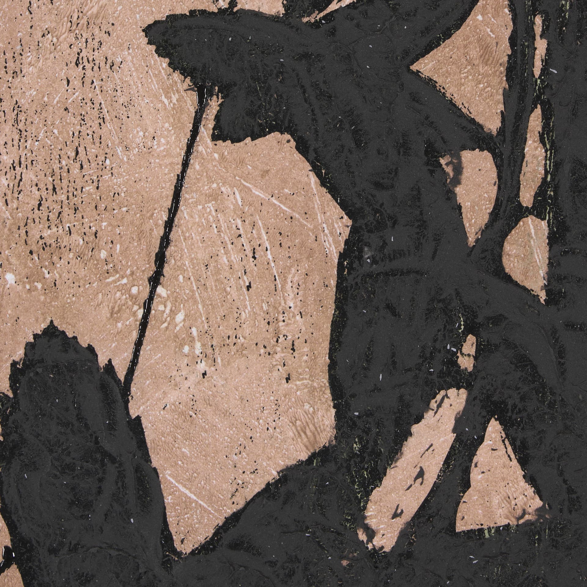 Etched Silouette III by Mercana Studio a Hand Embellished Textured Framed Art Print — product photograph
