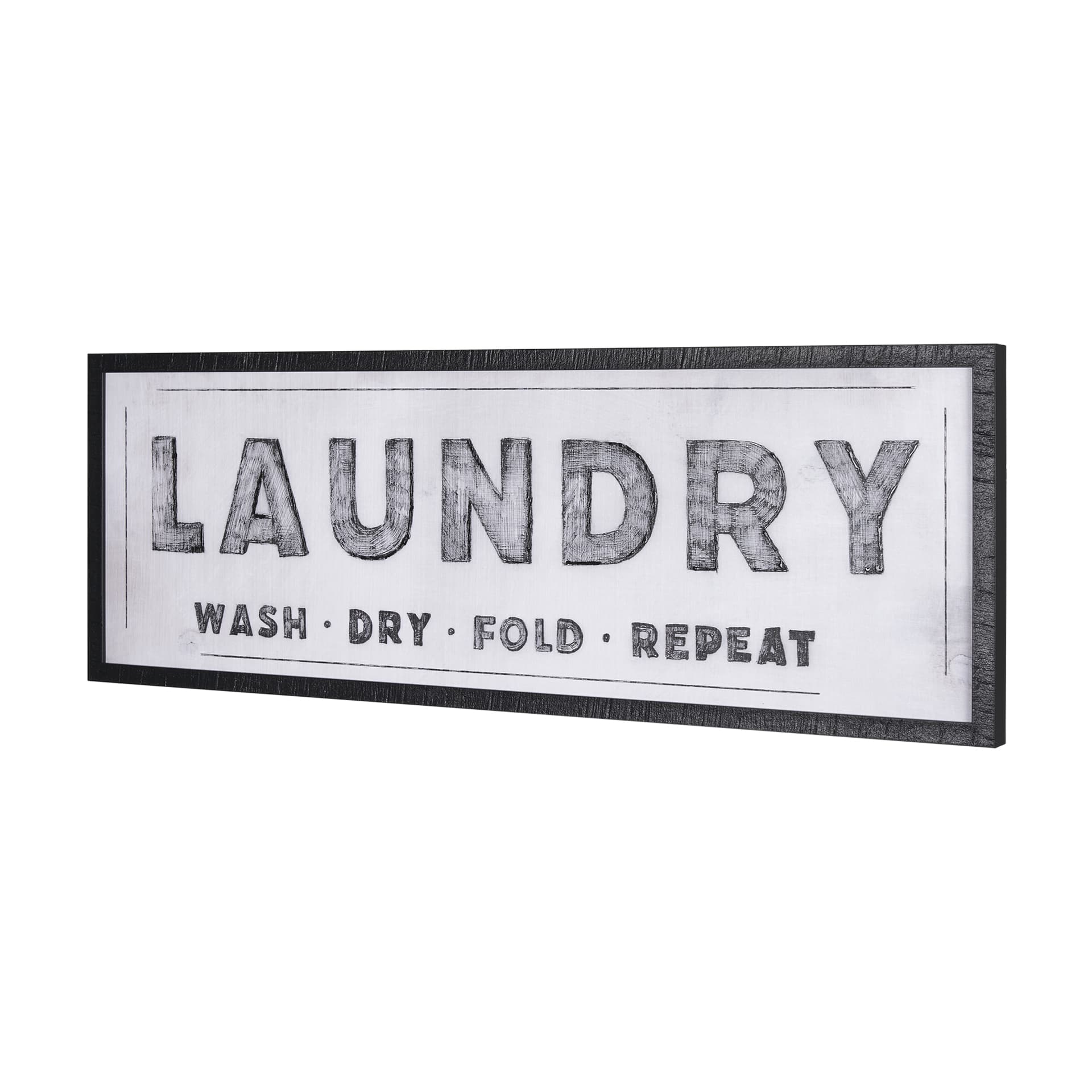 Laundry Wash by Mercana Studio a Hand Embellished Textured Framed Art Print — product photograph