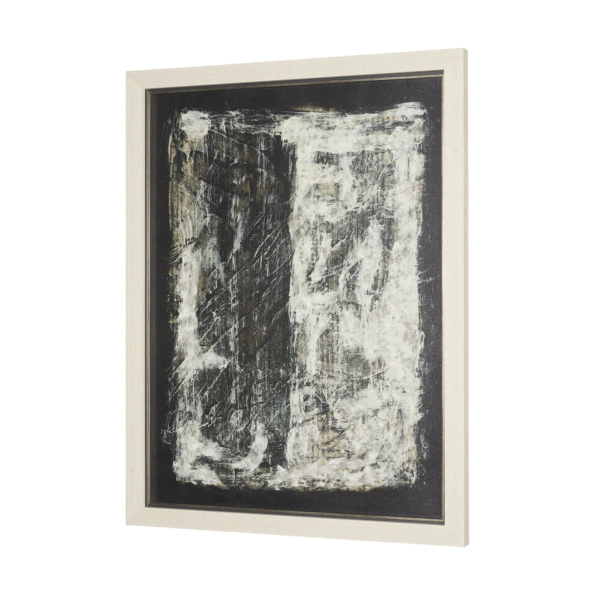 Rhythm & Balance I by Mercana Studio Hand-Embellished Textured Framed Artwork Matted under Glass — product photograph