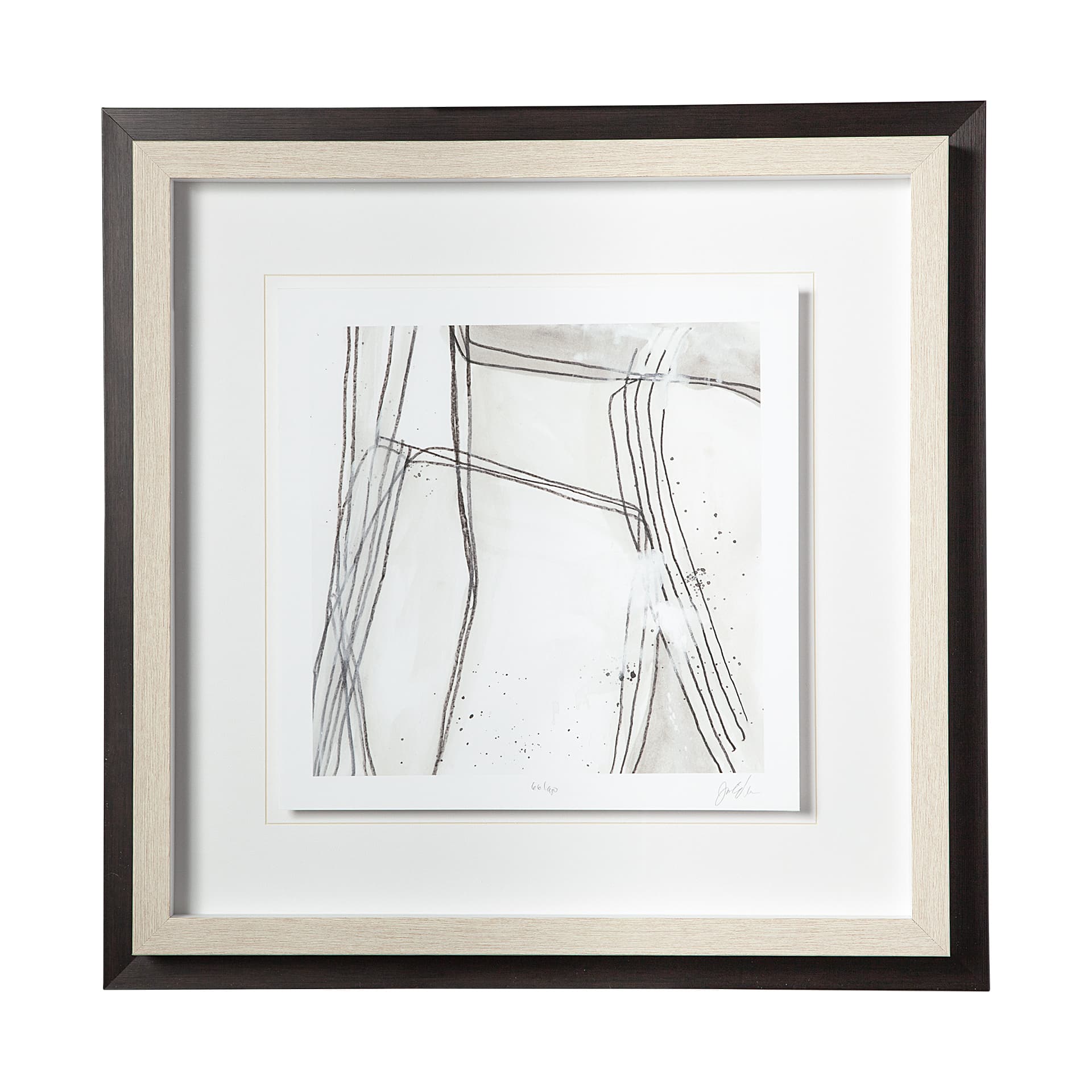 Custom Abstract Logic II by June Vess a Framed Art Print Matted under Glass — product photograph