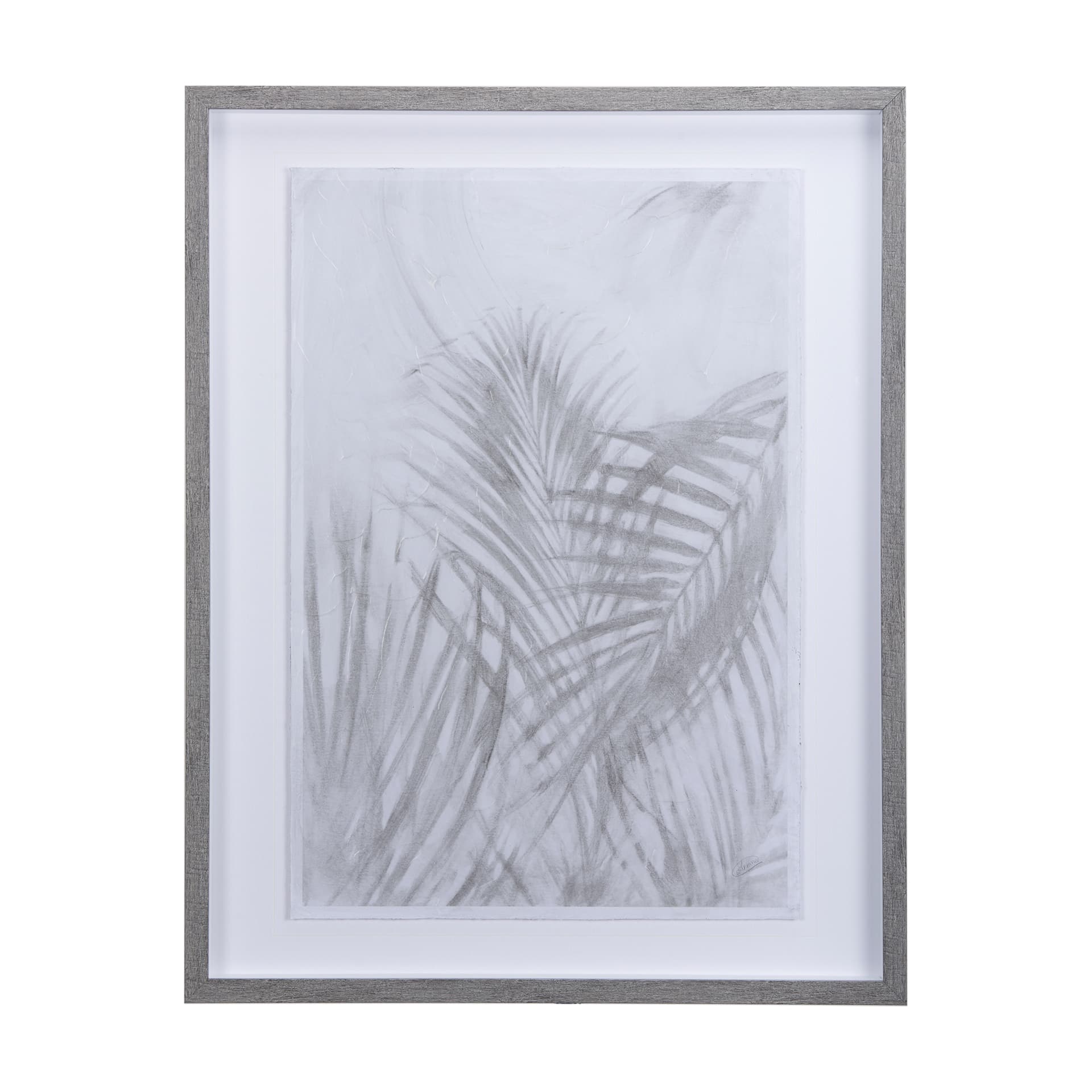 Shadows II by Mercana Studio a Hand Embellished Textured Framed Art Print Matted under Glass — product photograph
