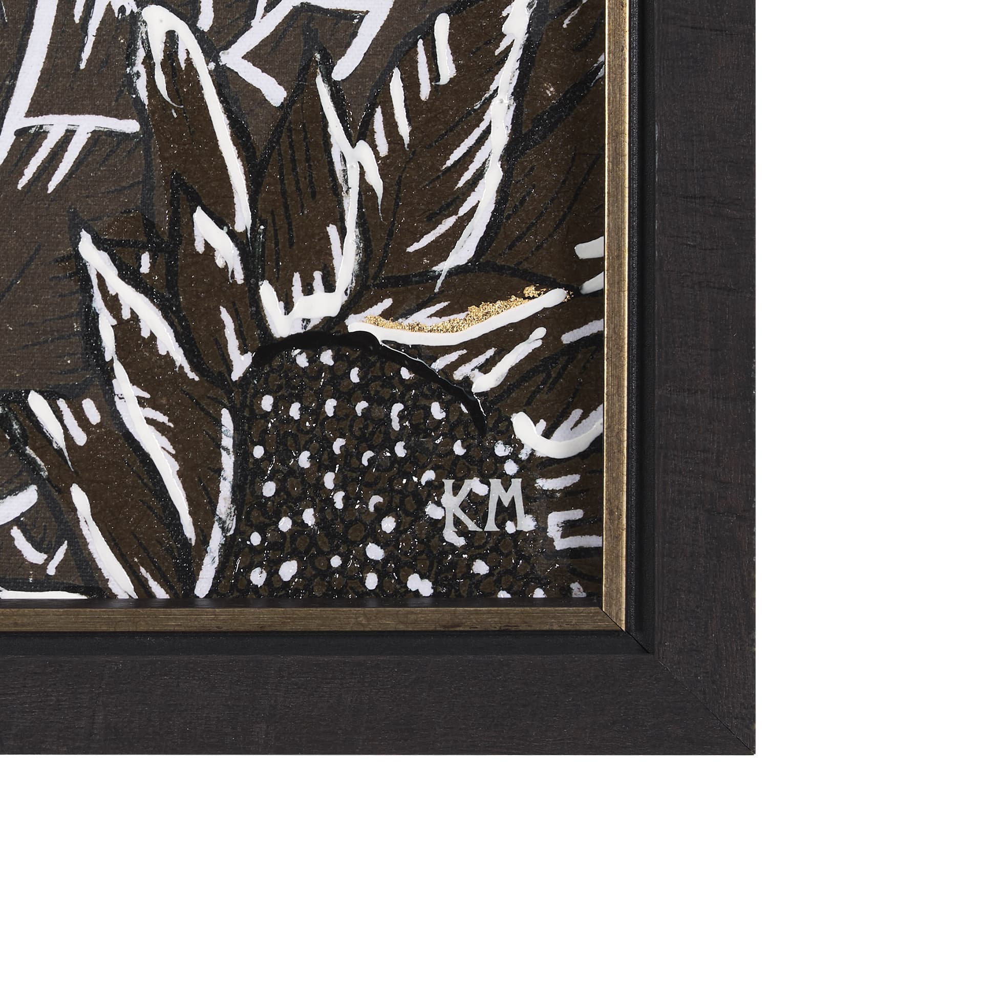 Sunflower Fest III by Mercana Studio a Hand Embellished Textured Framed Art Print — product photograph