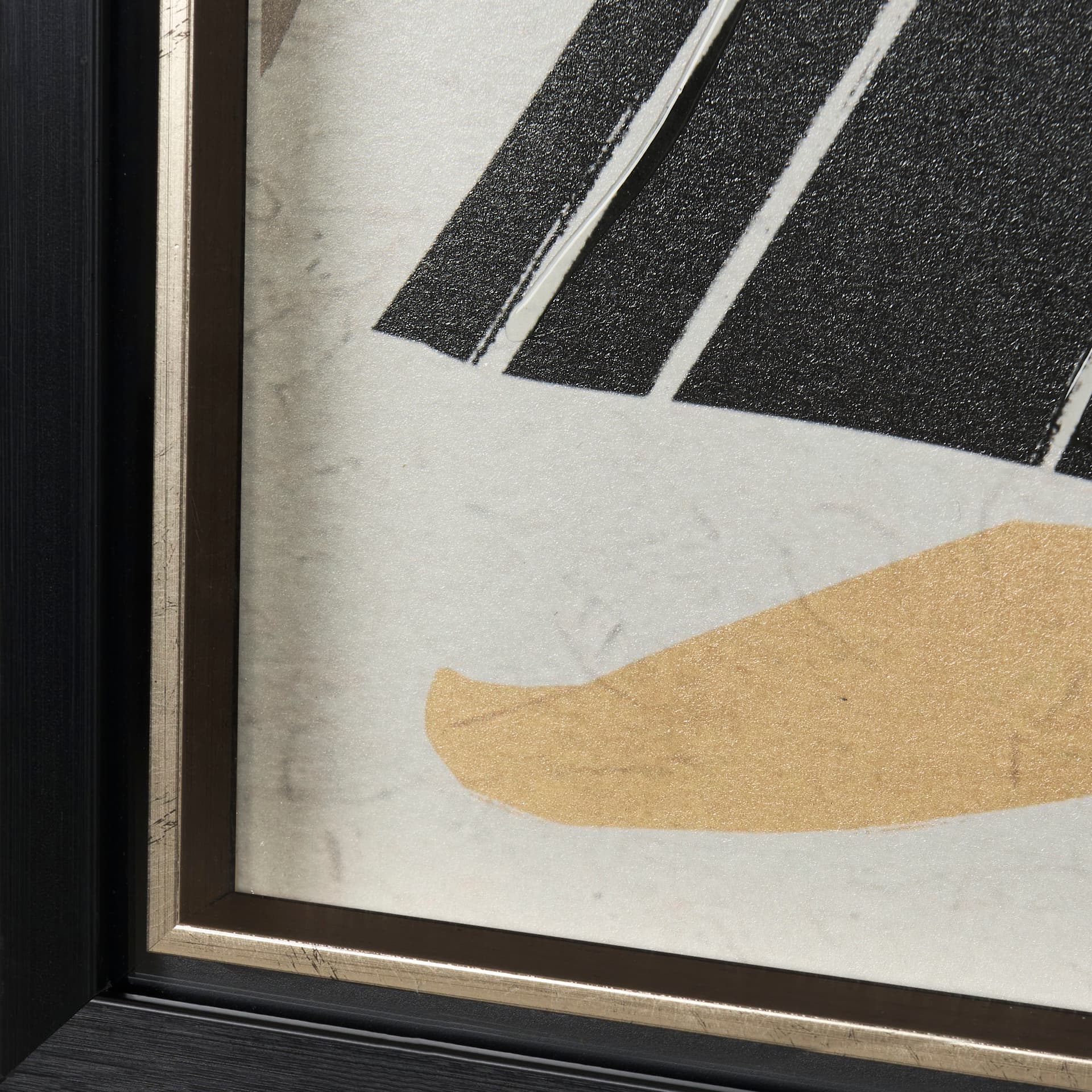 Bold People - Ellis by Mercana Studio Hand Embellished Textured Framed Art Print Matted under Glass — product photograph