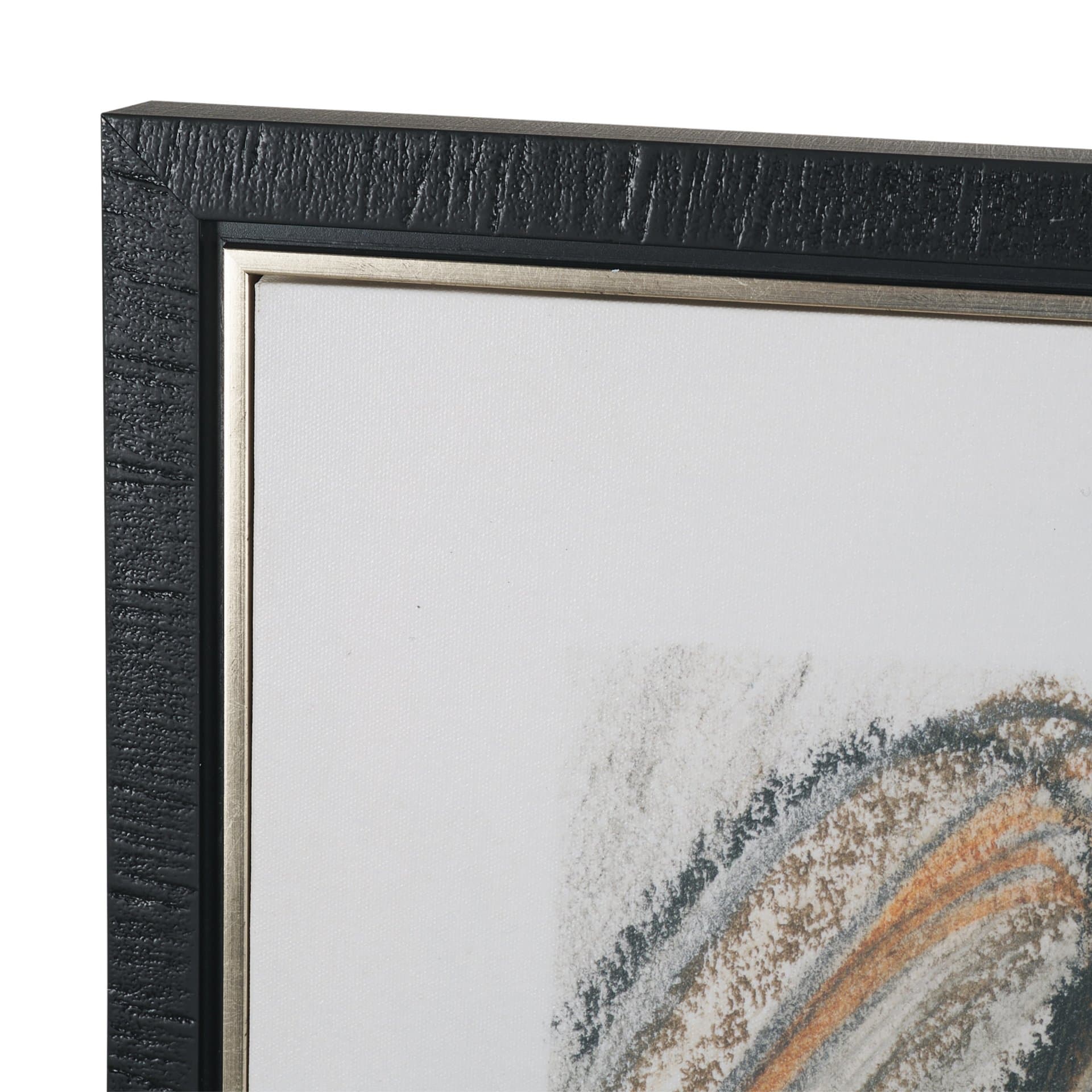 Helical by Mercana Studio Hand-Embellished Textured Framed Canvas Artwork — product photograph
