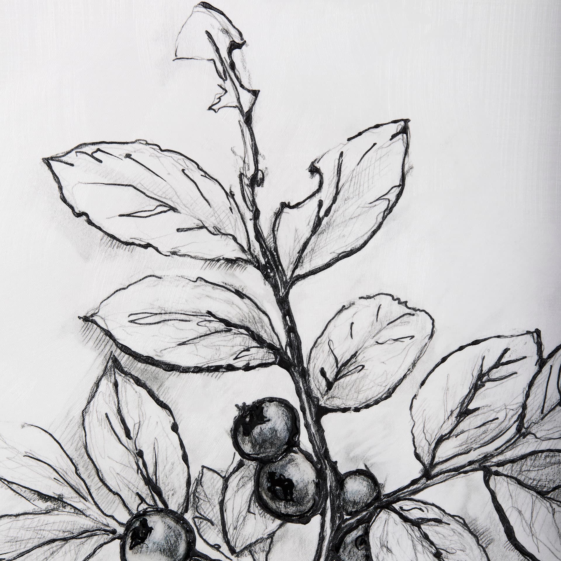 Wildberry Collection Blueberry by Ariana a Hand Embellished Textured Canvas — product photograph