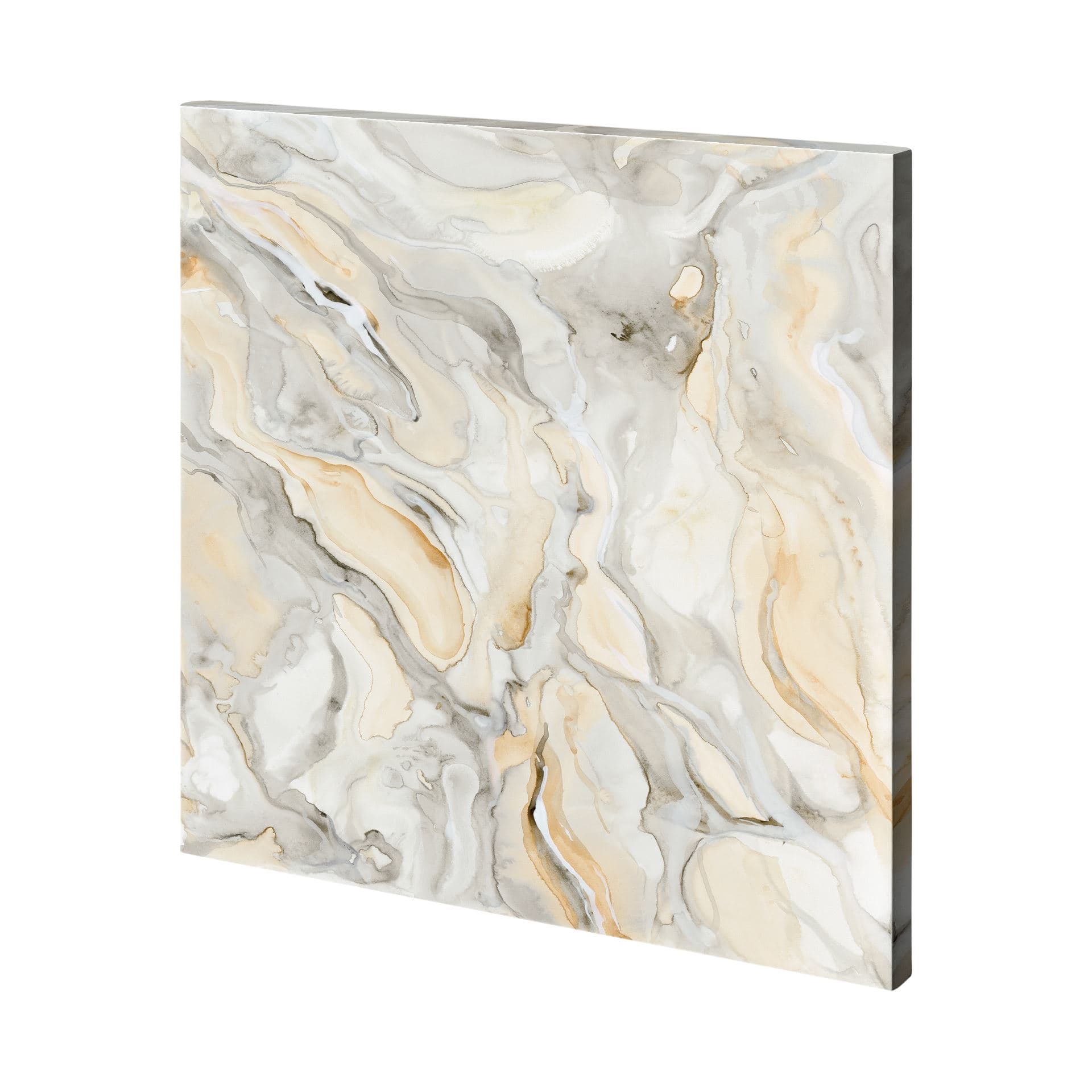 Alabaster IV by Mercana Studio a Hand Embellished Textured Canvas — product photograph